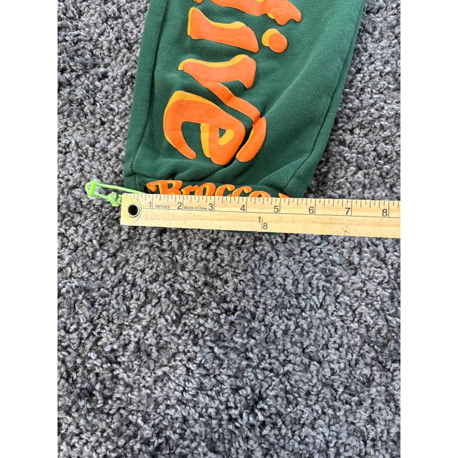Vintage Sia Collective Track Pants Mens L Green Sweatpants Zip Pockets Ankles Broccoli Size US 33 - 3 Thumbnail