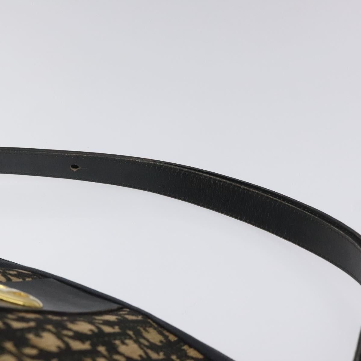 Dior DIOR Trotter Canvas Shoulder Bag Navy Gold Size ONE SIZE - 8 Thumbnail