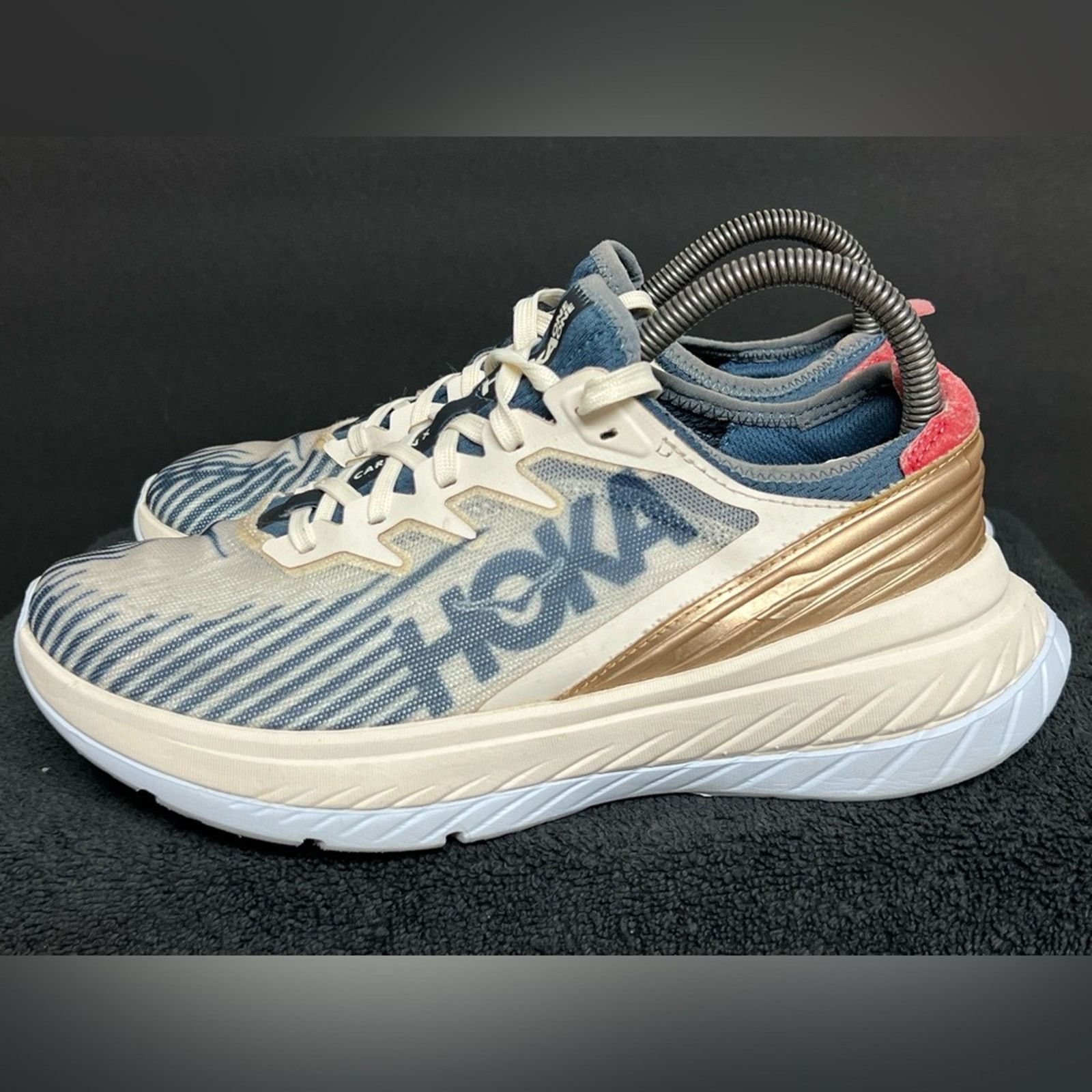 Hoka One One Carbon X Spe Team Limited Edition Running Shoes in Beige, Women's (Size 7)