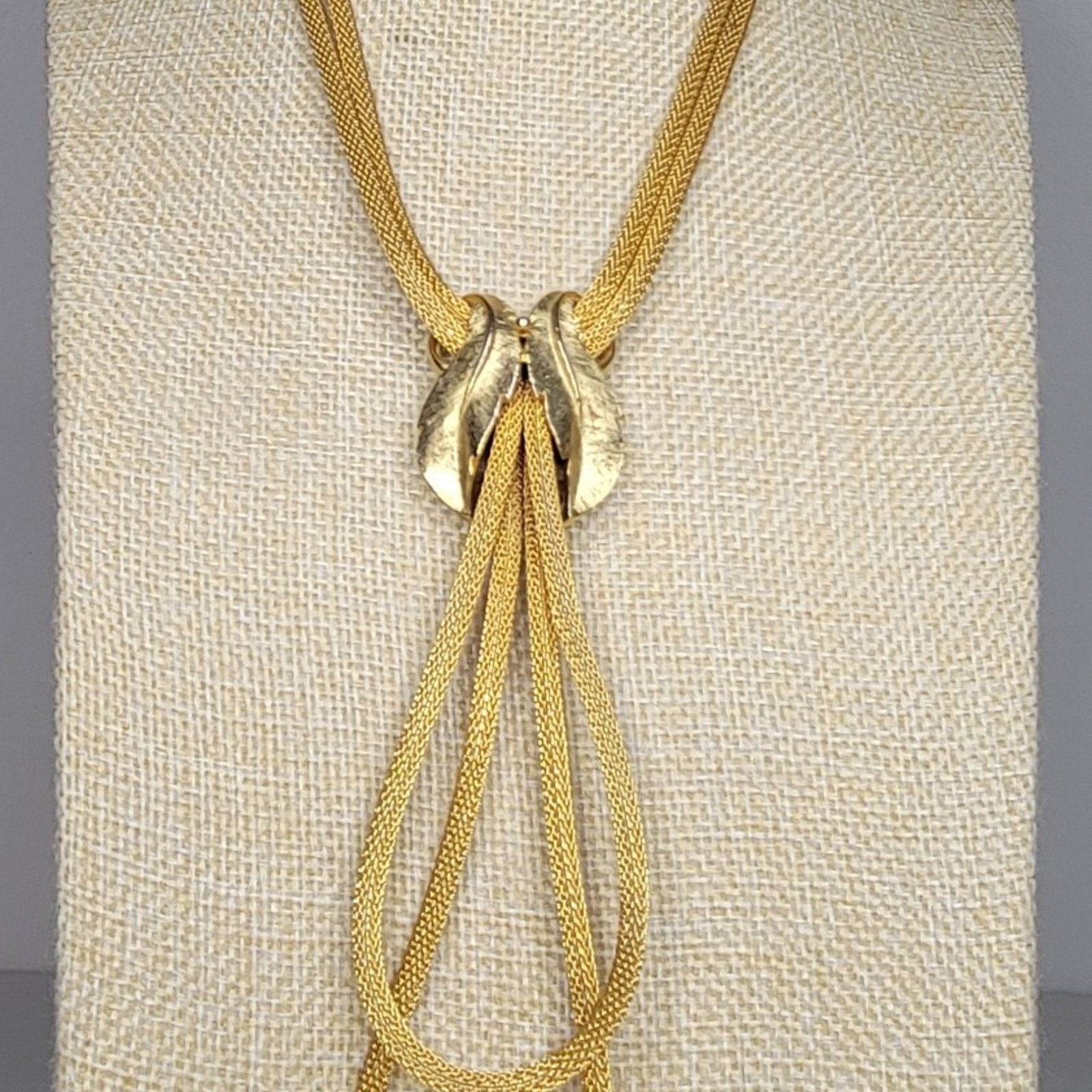 Westerlind Vintage Gold Tone Leaf Knot Necklace Size ONE SIZE - 5 Thumbnail