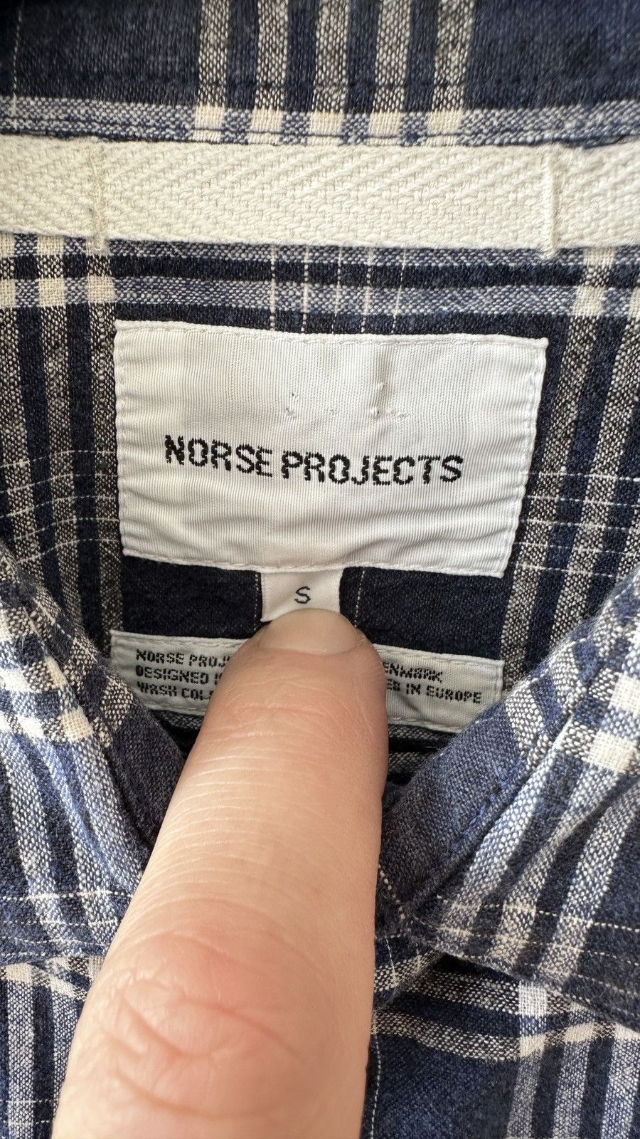 Norse Projects NORSE PROJECTS Blue Plaid Shirt S Button Down Long Sleeve Size US S / EU 44-46 / 1 - 6 Thumbnail