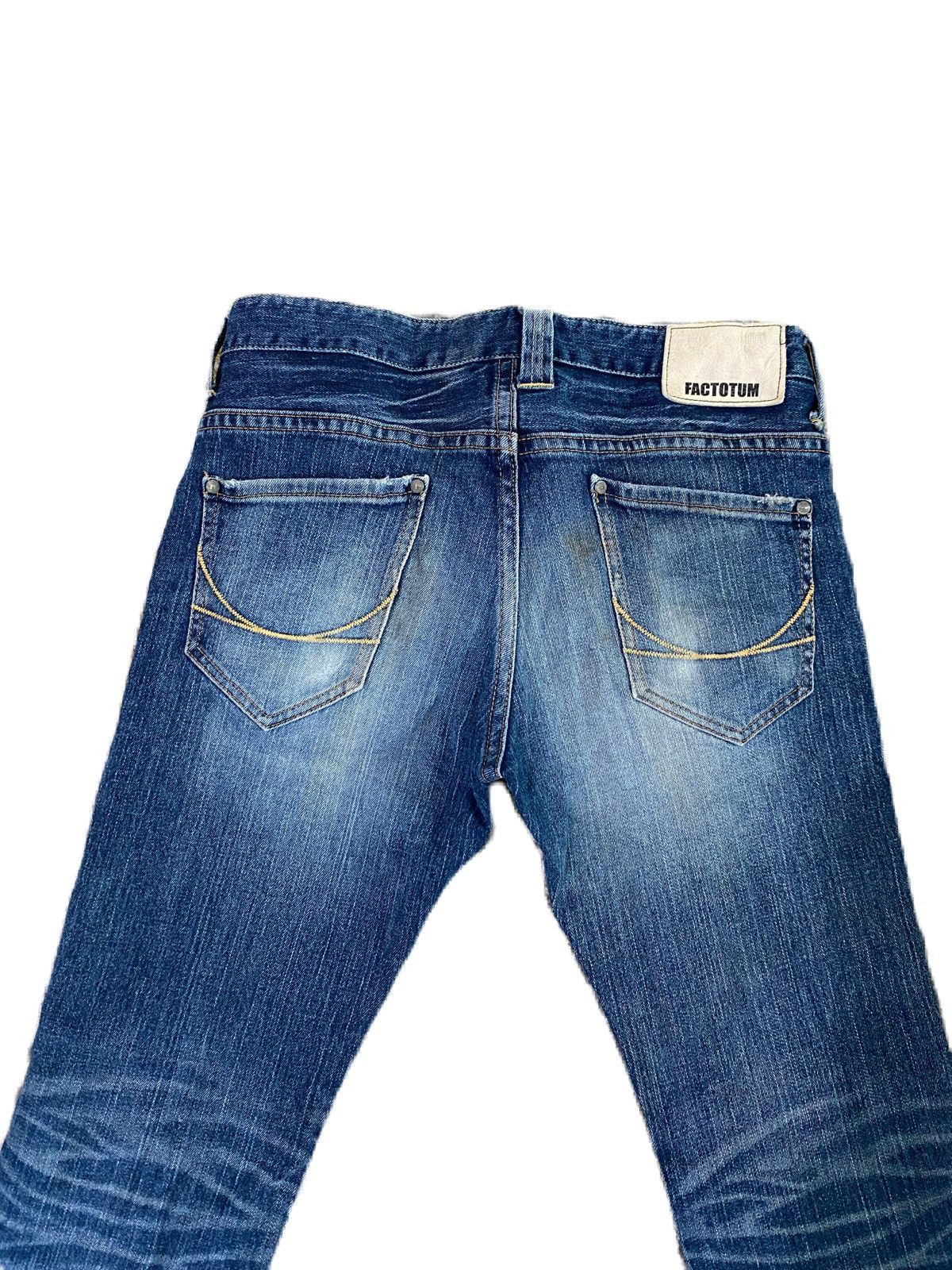 FACTOTUM JAPAN BRAND FACTOTUM DENIM SKINNY TYPE DISTRESS DESIGN Size US 32 / EU 48 - 5 Thumbnail
