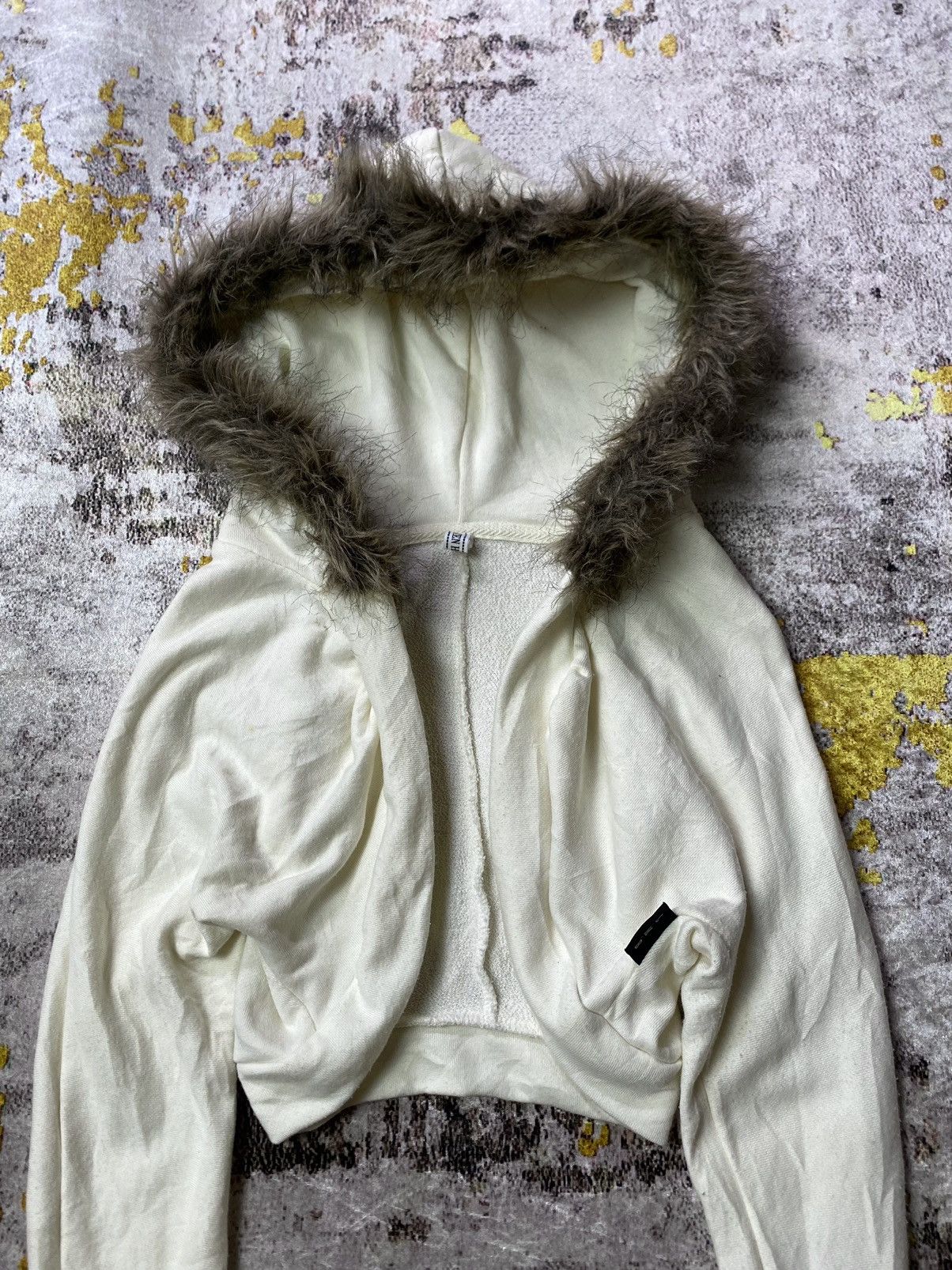 If Six Was Nine × Japanese Brand × Le Grande Bleu (L.G.B.) Japanese L.H.B fur hoodie Ifsix Lgb Style Size ONE SIZE - 2 Thumbnail