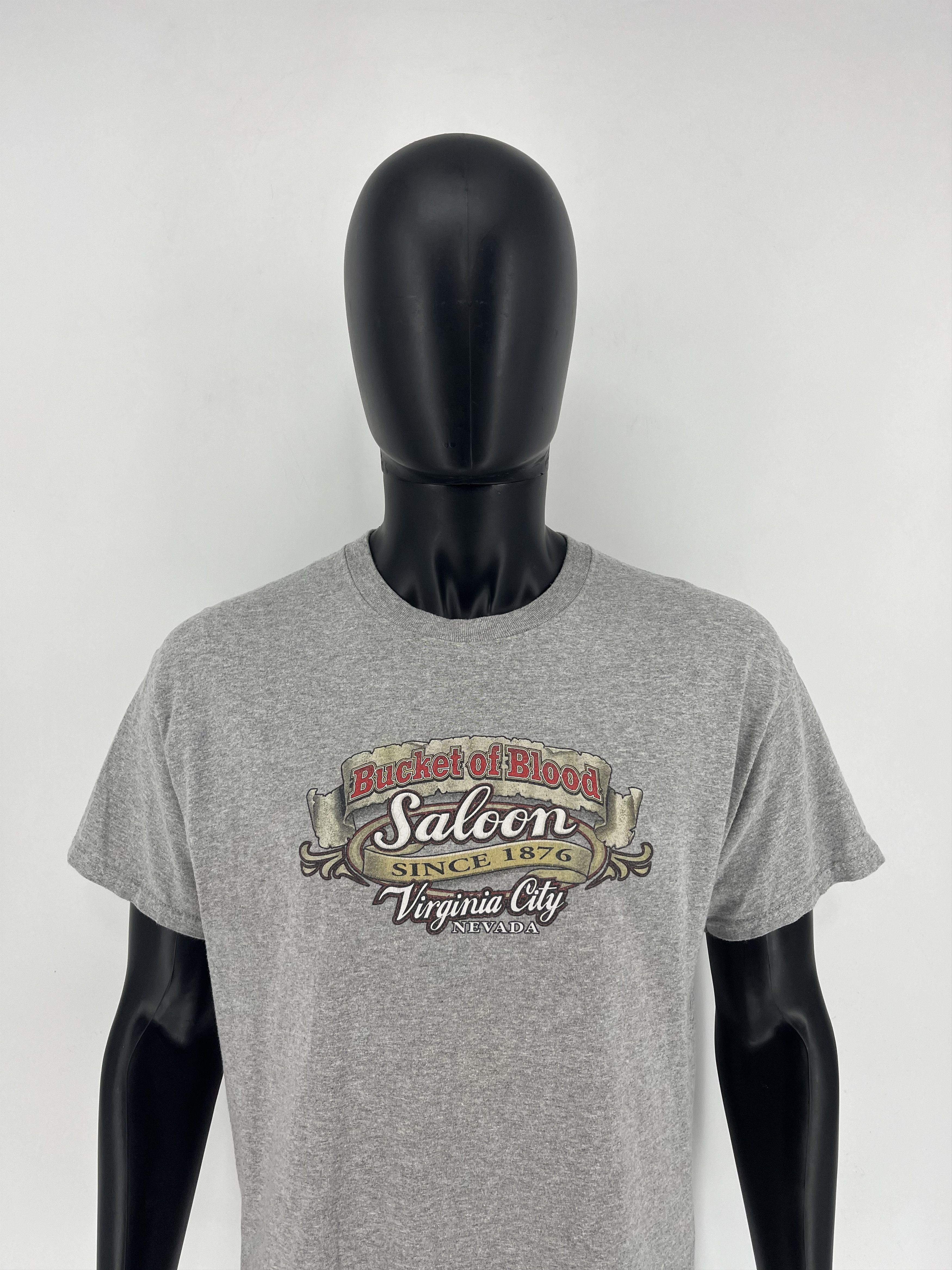Vintage Vintage Motorcycle Faded Bucket Of Blood Saloon L Nevada Size US L / EU 52-54 / 3 - 3 Thumbnail