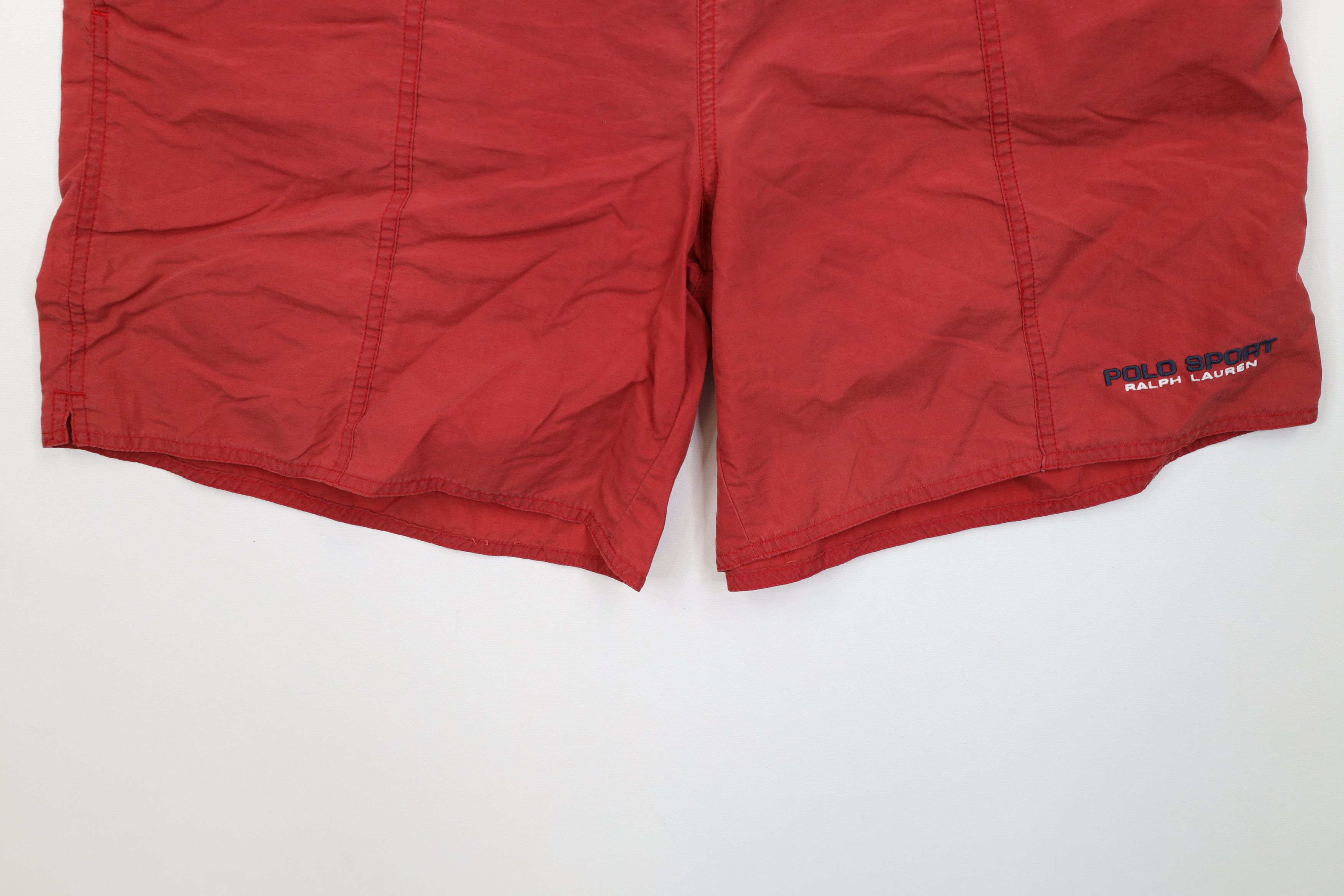 Polo Ralph Lauren AS IS Vintage 90s Polo Sport Ralph Lauren Spell Lined Shorts Size US 34 / EU 50 - 4 Thumbnail