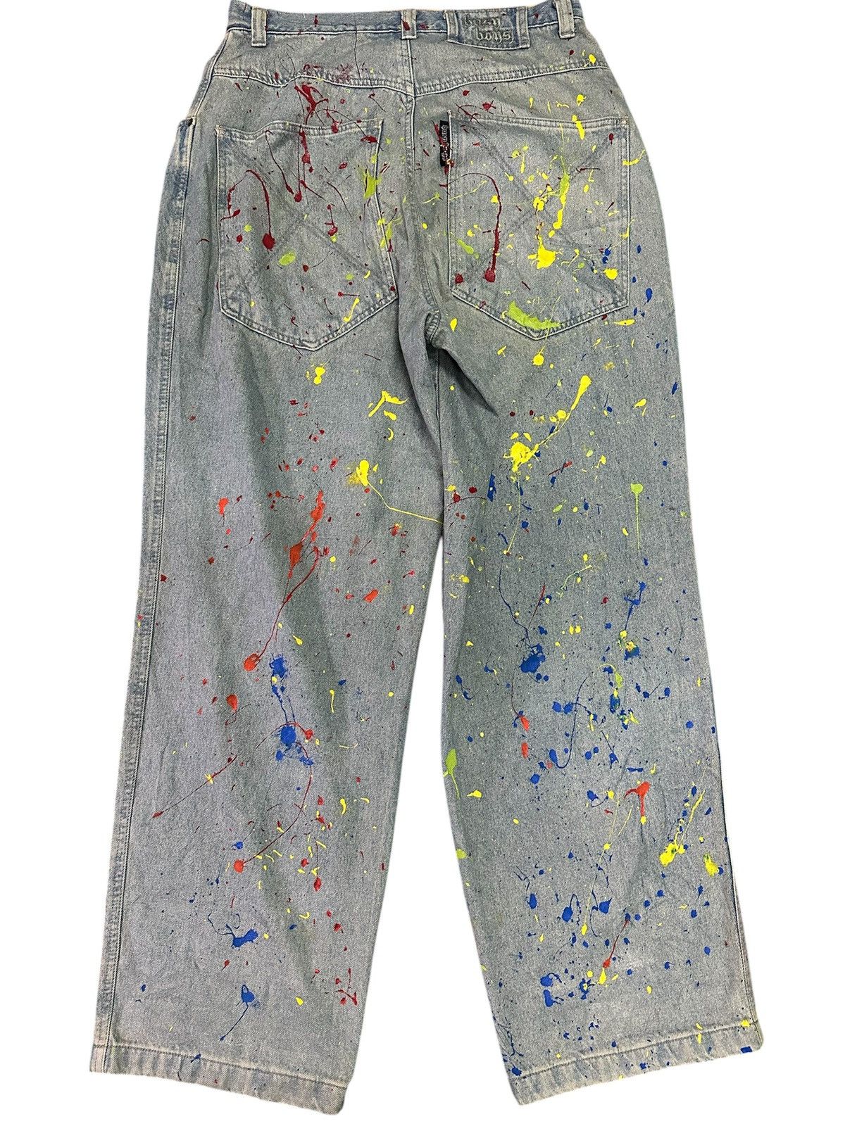 JNCO Busy boys baggy art paint . Size US 34 / EU 50 - 2 Thumbnail