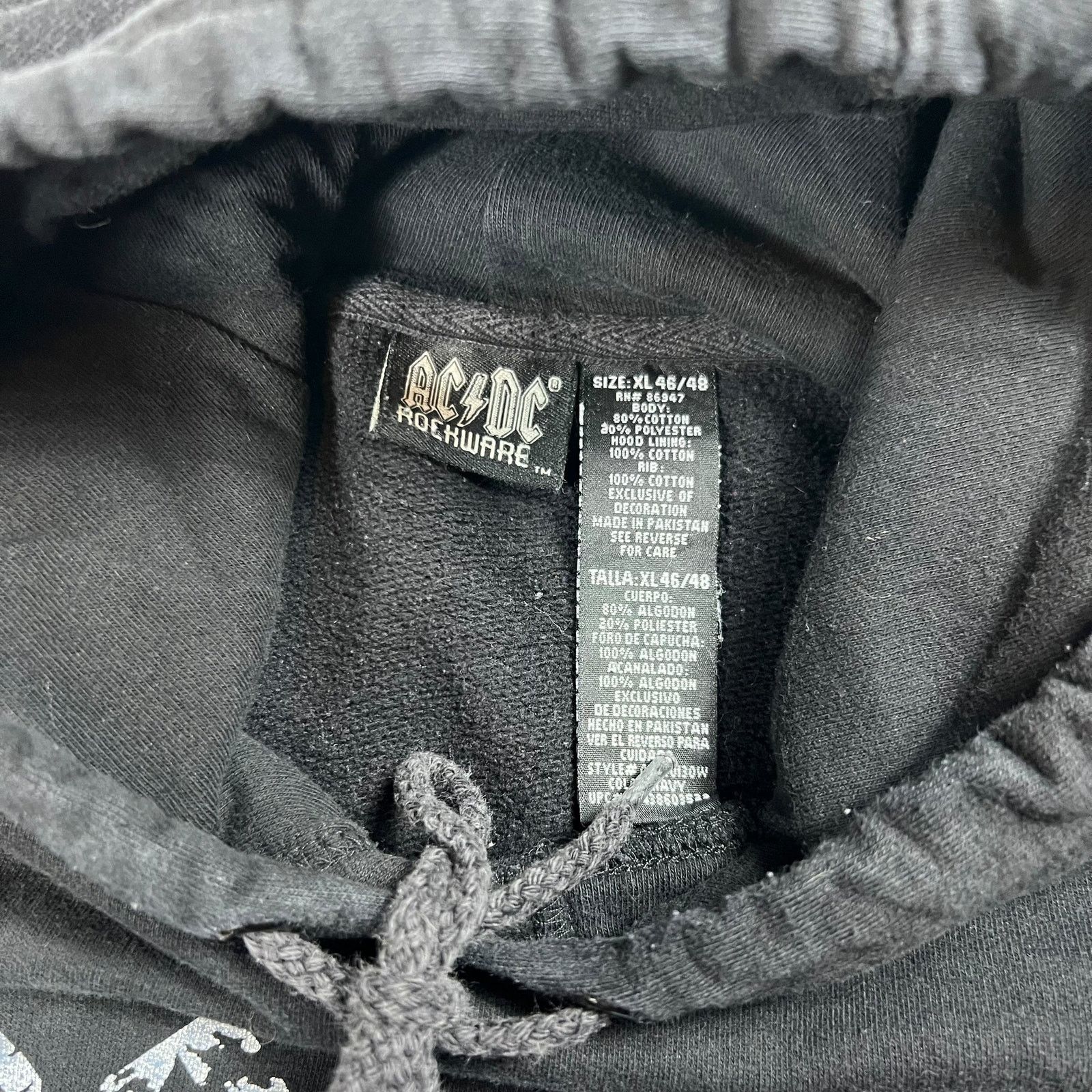 Band Tees × Vintage Vintage 2005 AC/DC Back in Black band hoodie (XL) Size US XL / EU 56 / 4 - 5 Thumbnail