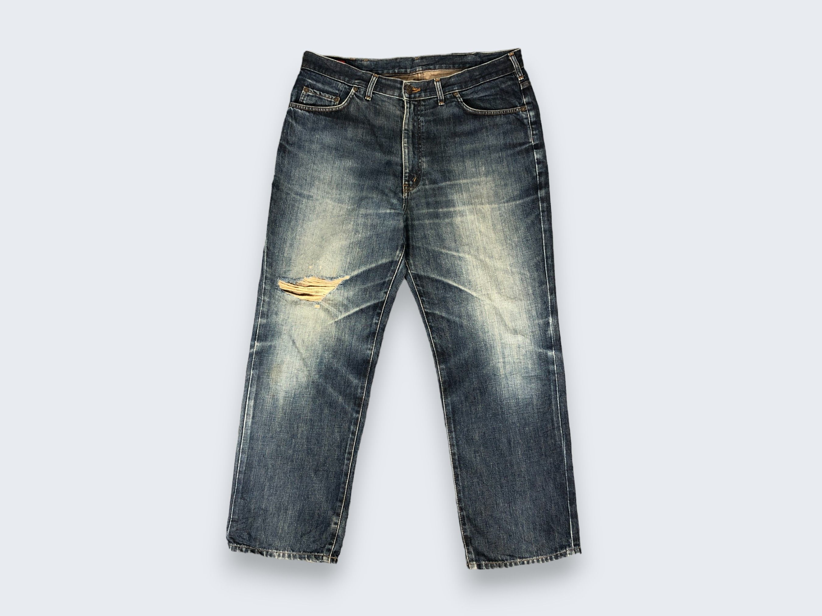 Edwin × Vintage Vintage Edwin 503 Regular Jeans L1200 Size US 39 - 1 Thumbnail