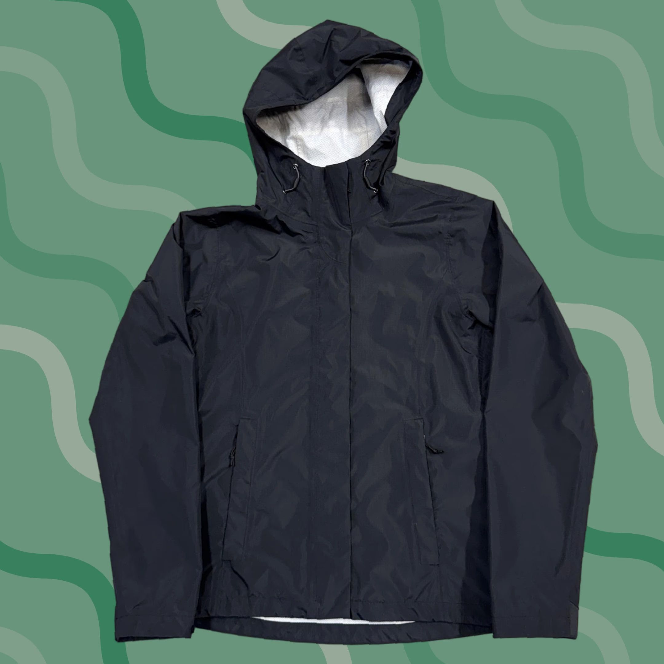 Quince Quince Jacket Womens Small Black Hooded Waterproof Rain Shell Lightweight Size S / US 4 / IT 40 - 1 Thumbnail