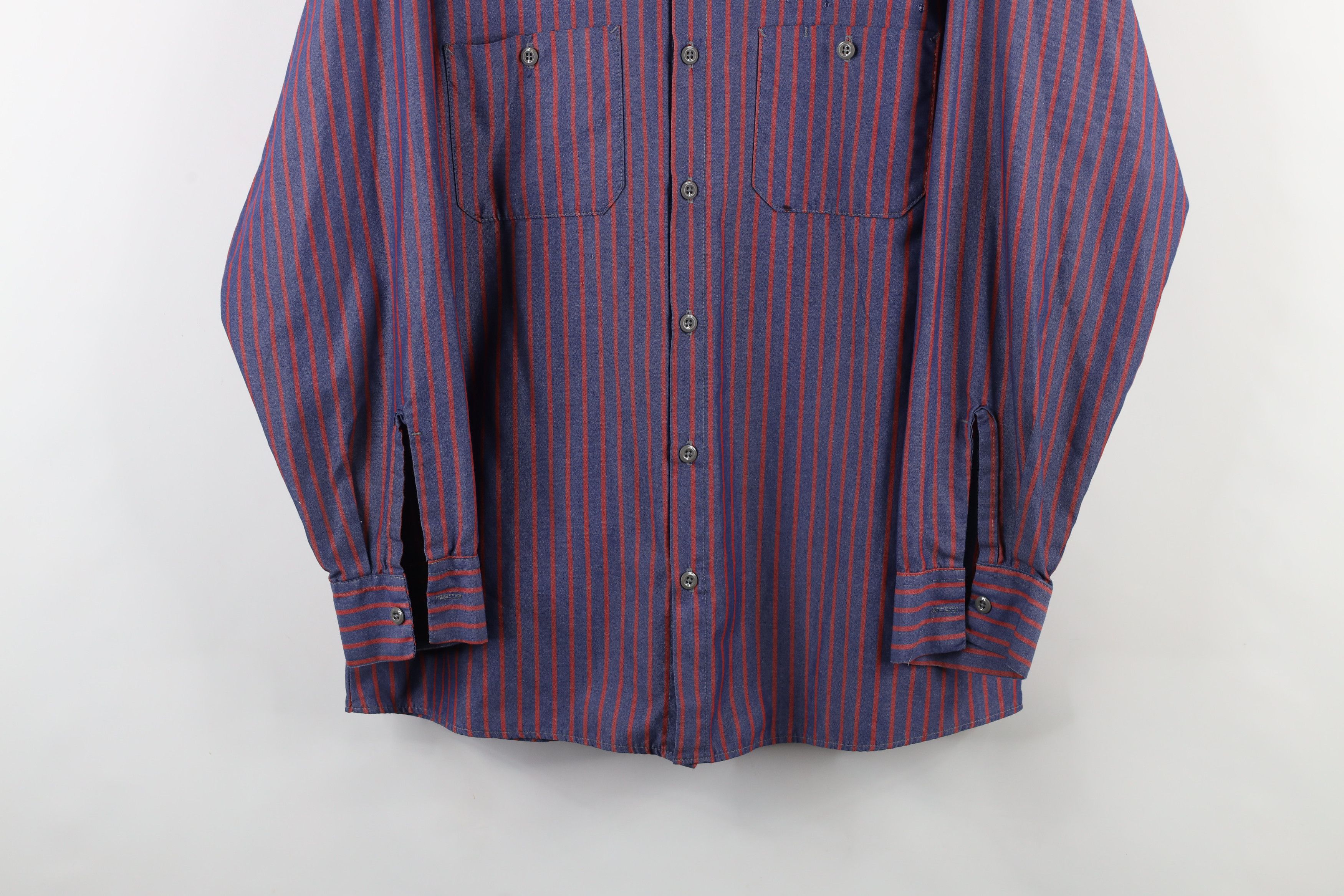 Vintage Vintage 90s Streetwear Workwear Mechanic Button Shirt Size US L / EU 52-54 / 3 - 3 Thumbnail