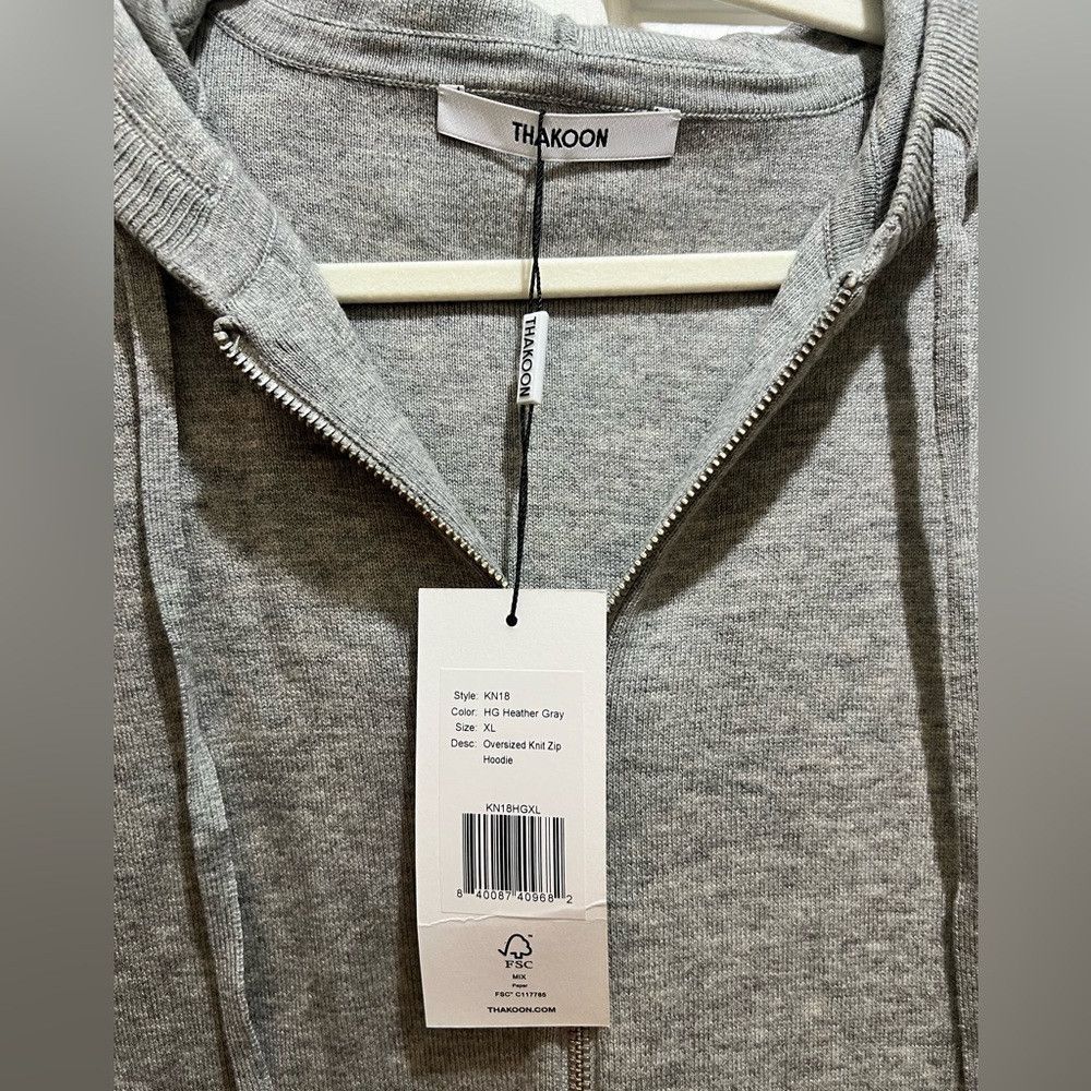THAKOON Thakoon Sweater full zip oversized hoodie, size XL, color h Size XL / US 12-14 / IT 48-50 - 6 Thumbnail