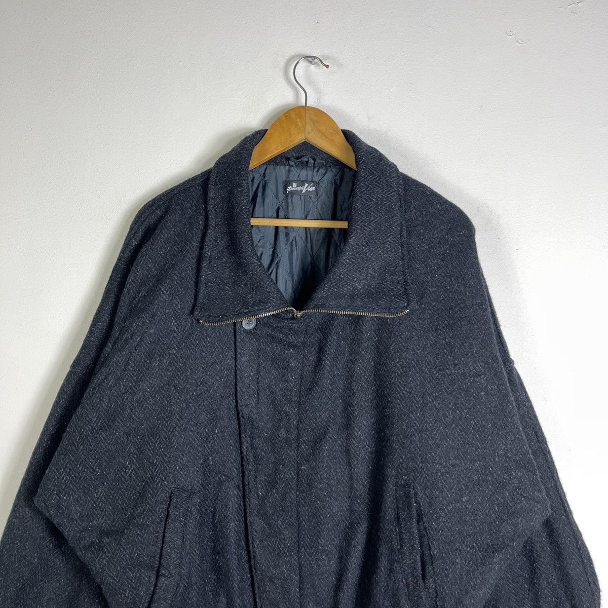 Issey Miyake Vintage Issey Miyake Inspired Powerful Vise Wool Bomber Size US L / EU 52-54 / 3 - 5 Thumbnail
