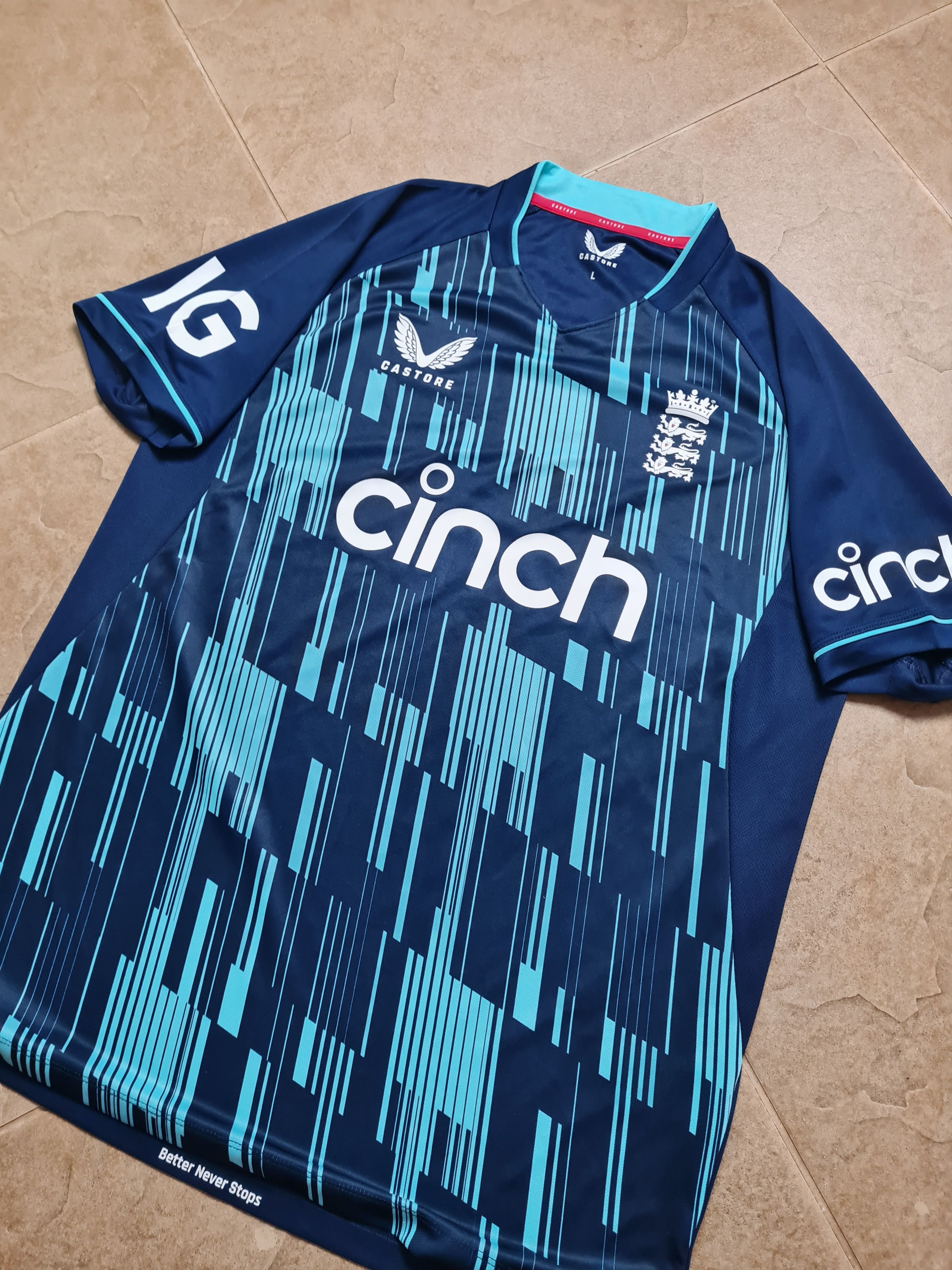 Castore JERSEY ENGLAND NATIONAL TEAM FOOTBAL SOCCER SHIRT CASTORE Size US L / EU 52-54 / 3 - 13 Thumbnail