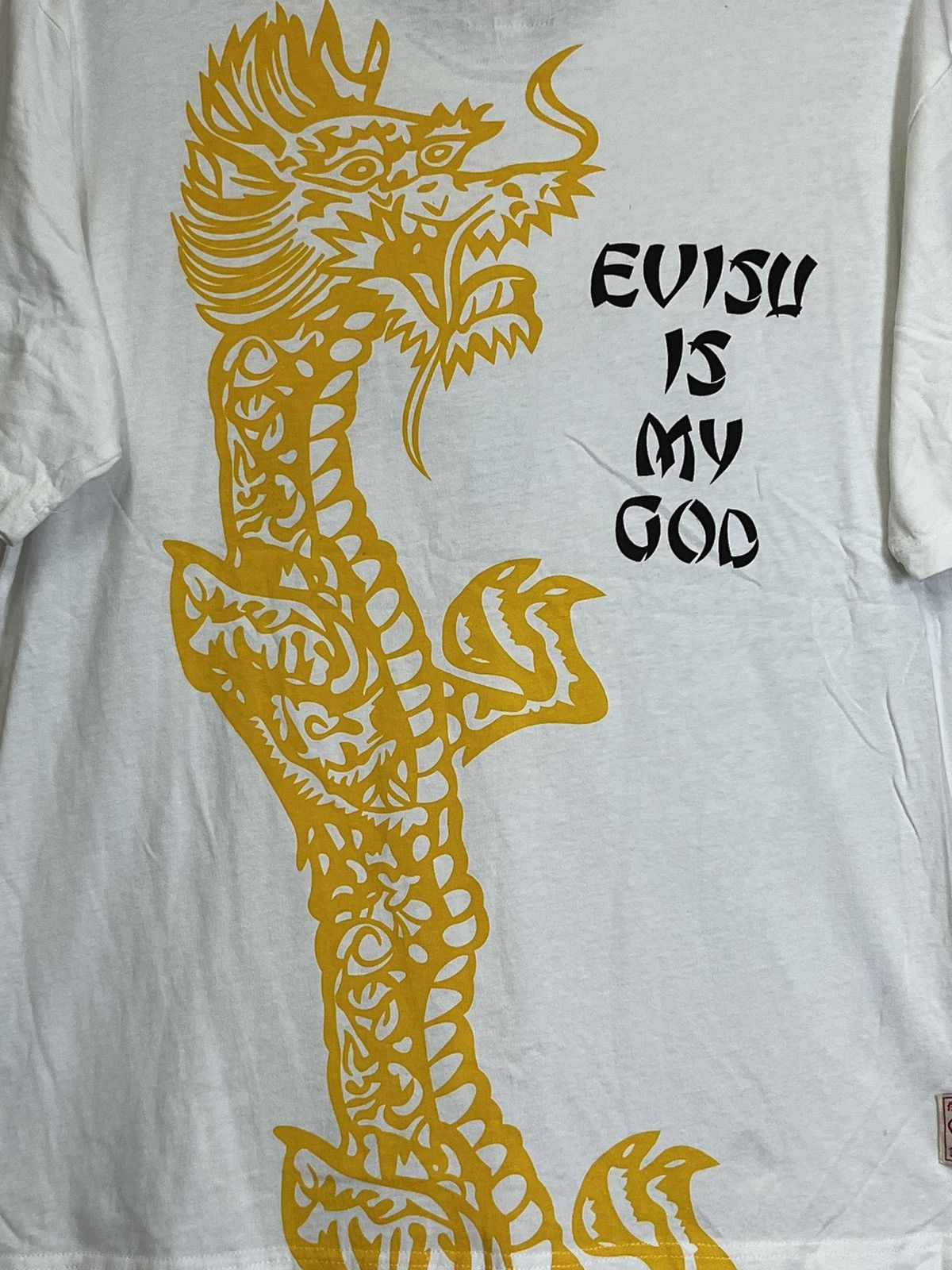 Evisu ICONIC🔥EVISU JEAN “EVISU IS MY GOD”TEE SHIRT Size US L / EU 52-54 / 3 - 4 Thumbnail