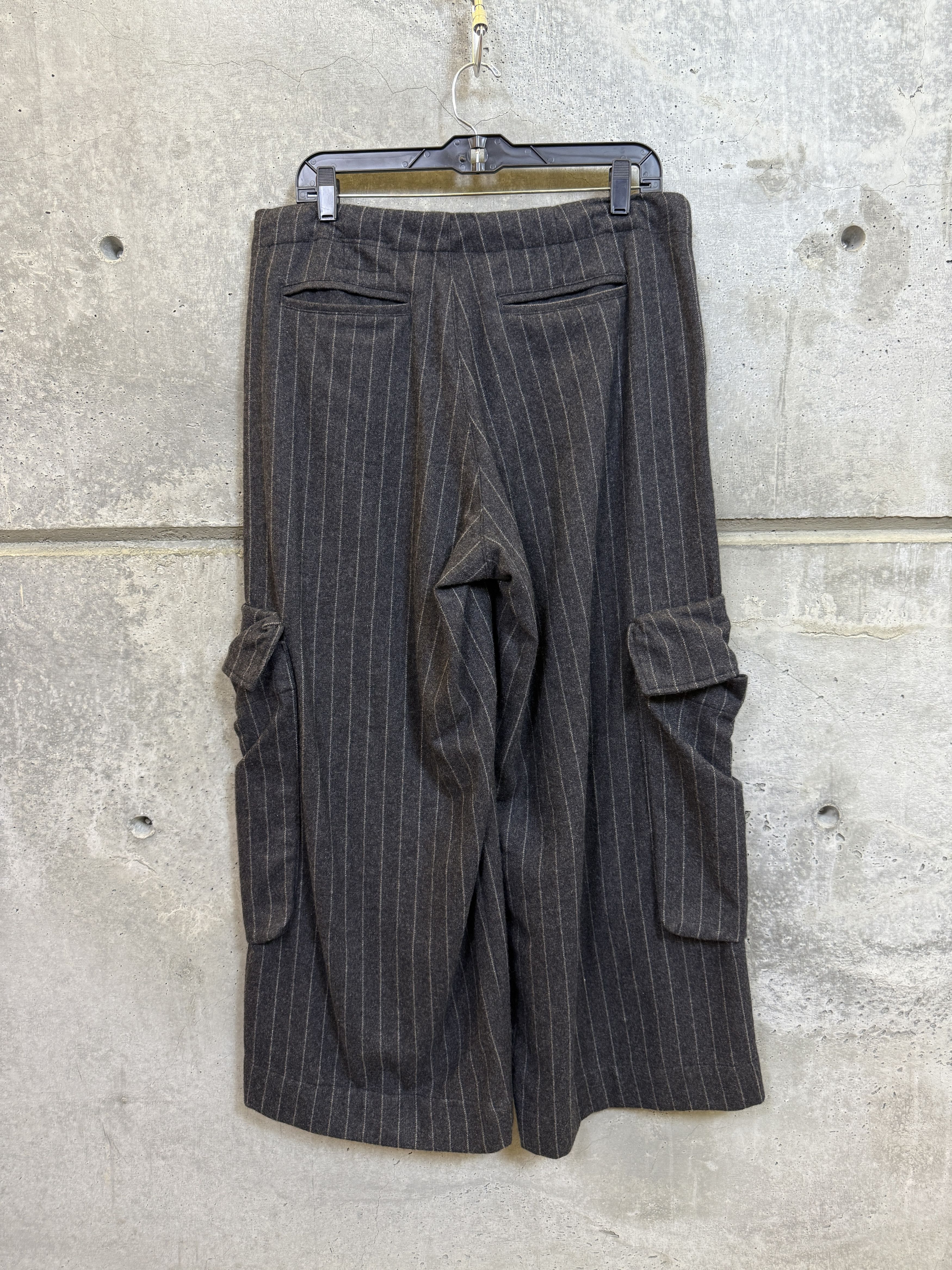 Greg Lauren Greg Lauren Chalkstripe Wide Leg Pants Size US 32 / EU 48 - 2 Thumbnail