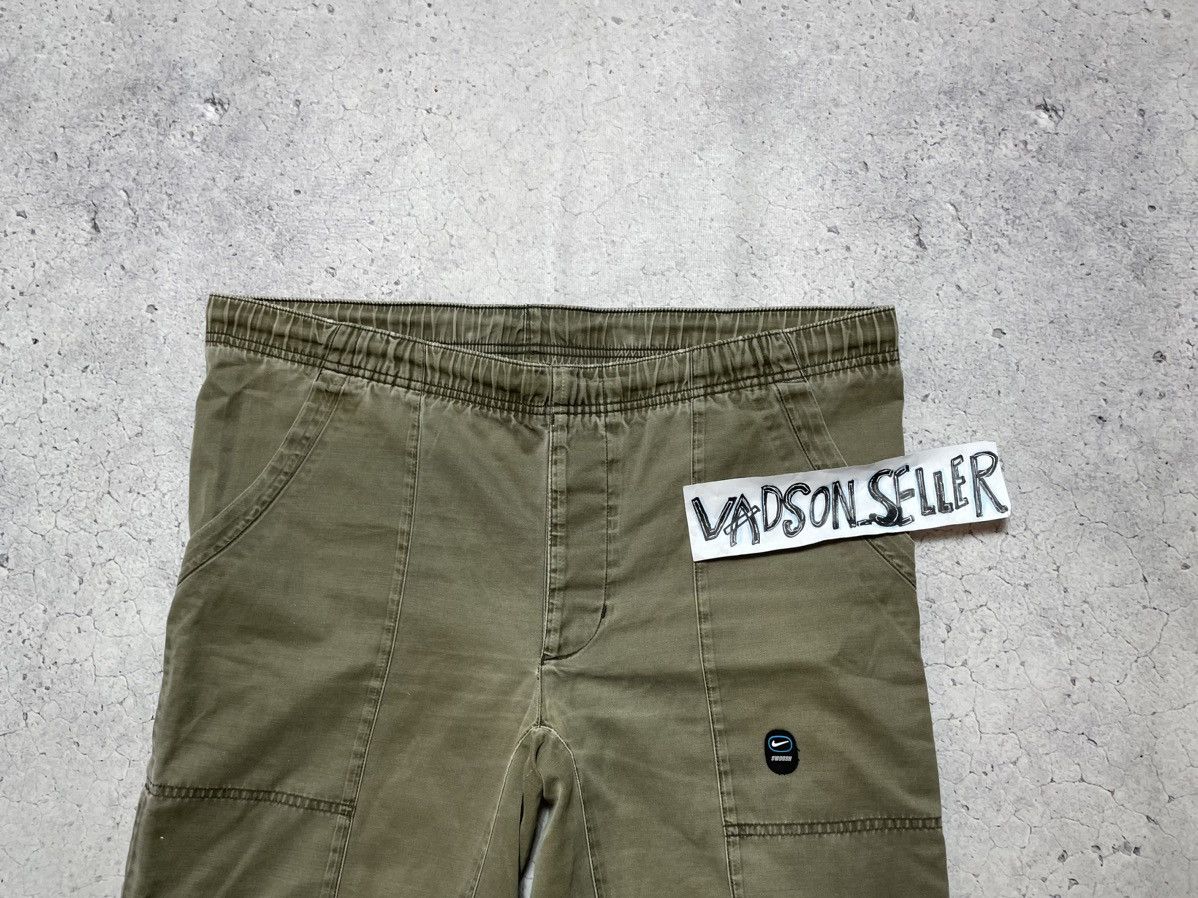 Nike Vintage Avant Garde Cargo Pants Nike Swoosh Y2K Drill Size US 30 / EU 46 - 4 Thumbnail