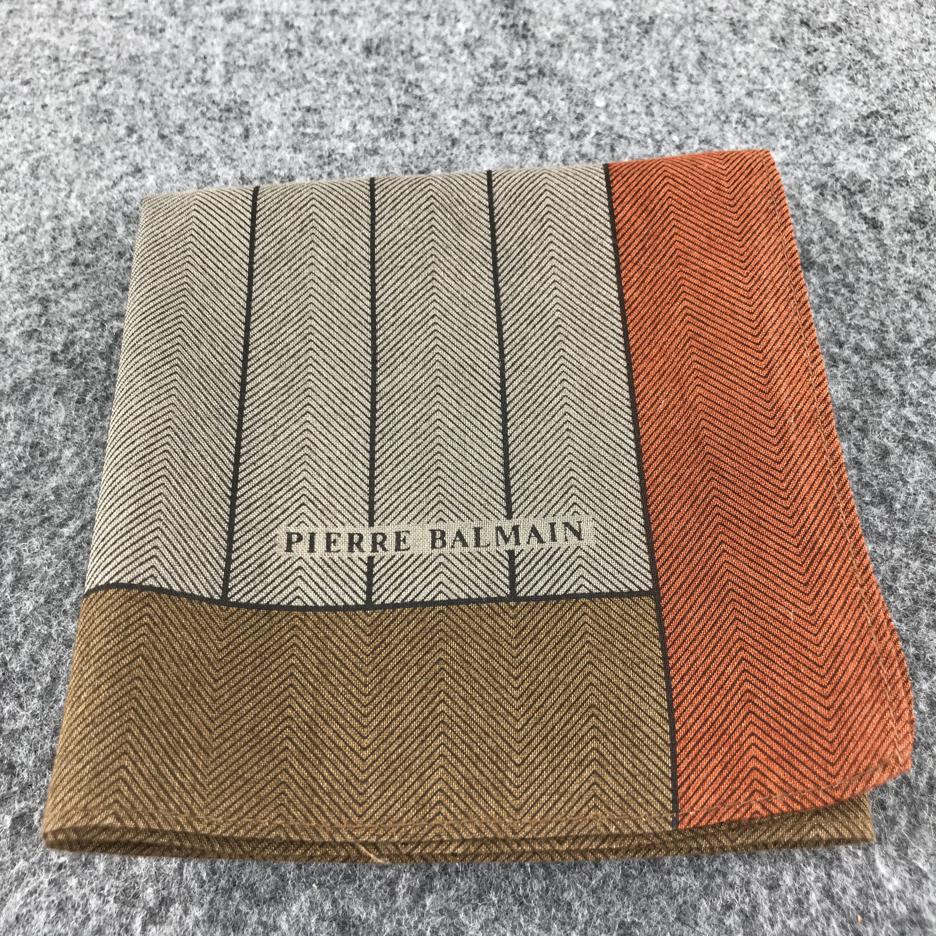 Pierre Balmain × Vintage Pierre Balmain Handkerchief Neckerchief Bandana H128 Size ONE SIZE - 6 Thumbnail