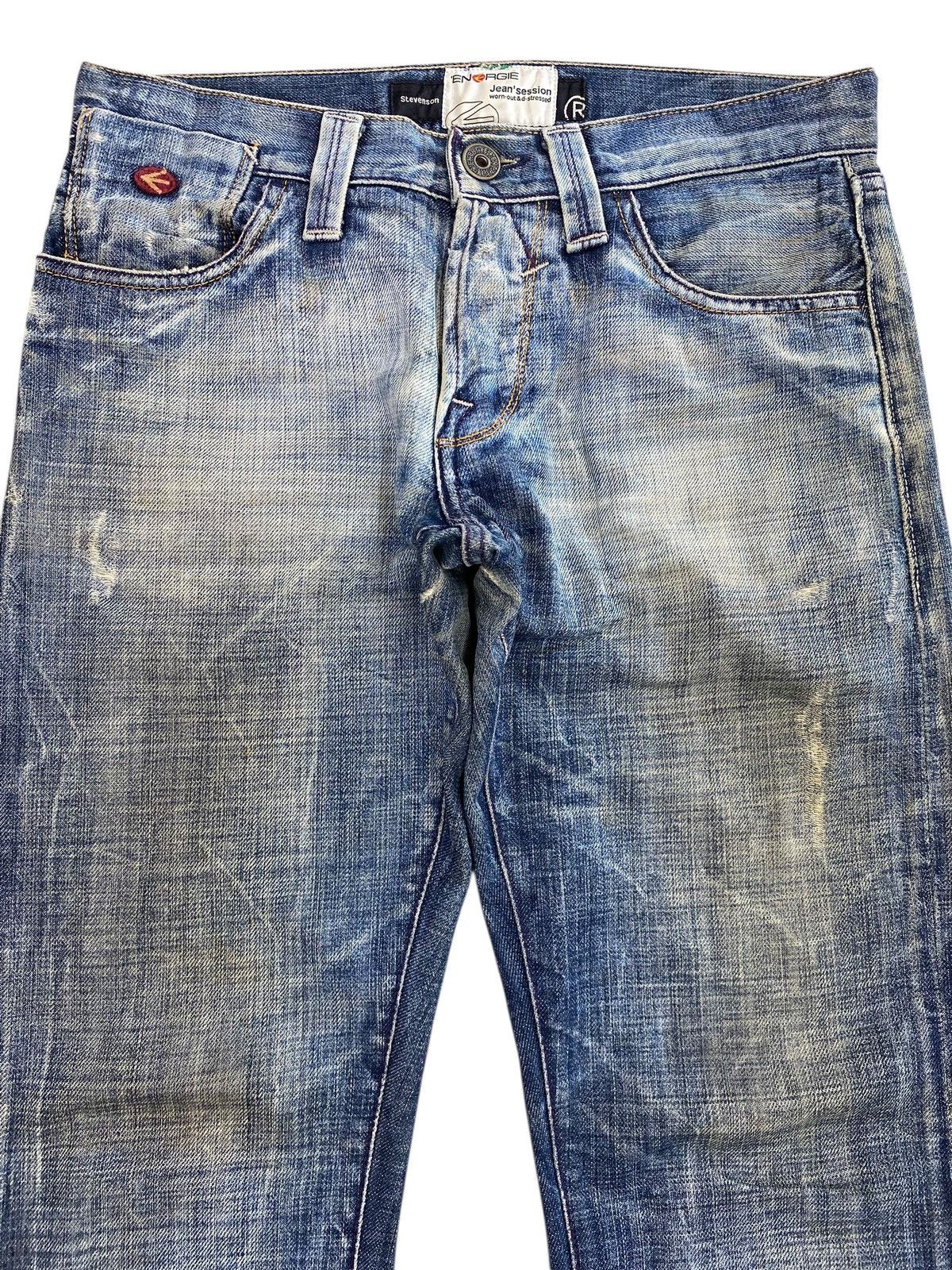 Energie Energie Flared Jeans Blue Washed Wide Leg Y2K Style Size US 31 - 2 Thumbnail