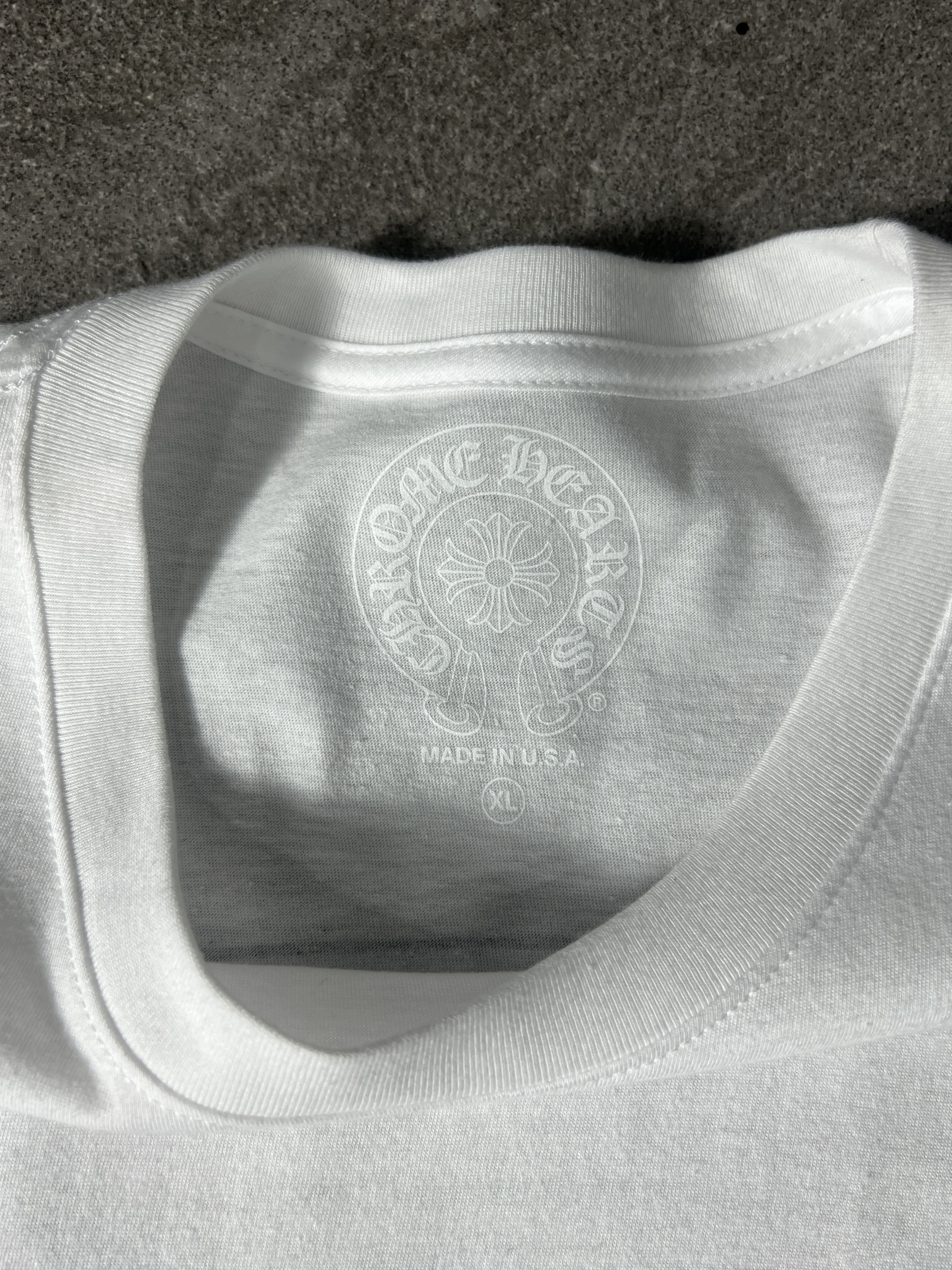 Chrome Hearts Chrome Hearts Osaka Pocket Tee White XL USA CH Logo Size US XL / EU 56 / 4 - 3 Thumbnail