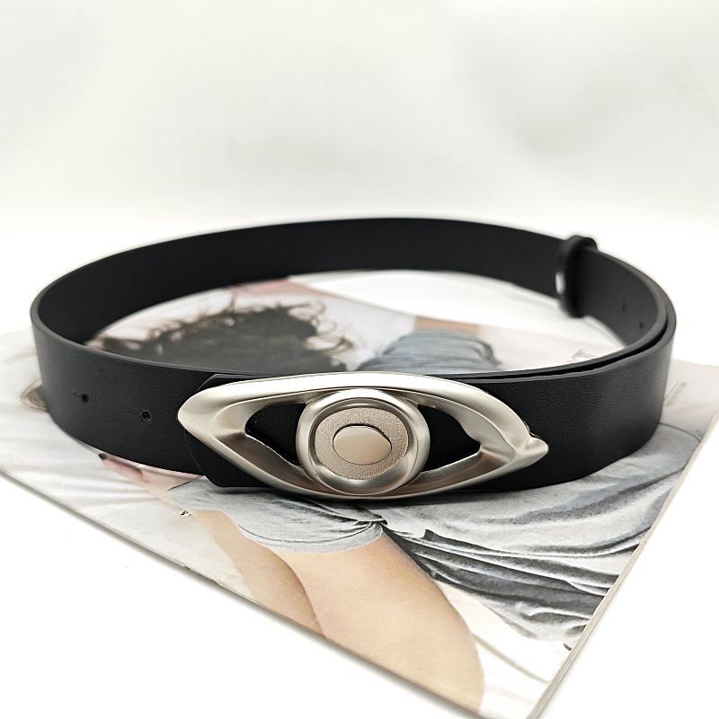 Designer Retro Vintage Belt Riveted Belts Menswear Accessories Size ONE SIZE - 6 Thumbnail