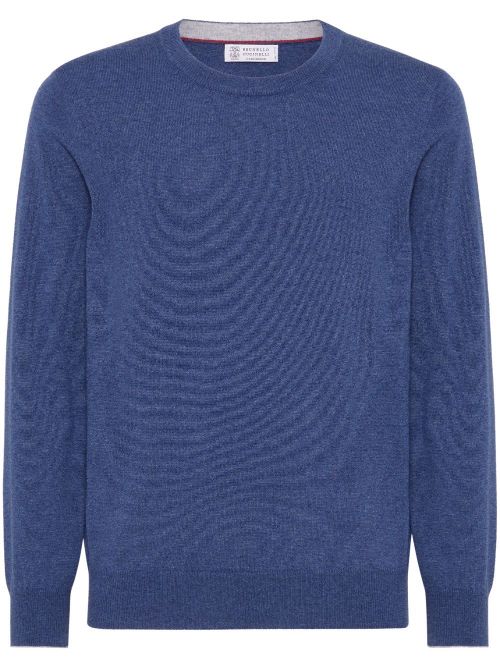 Brunello Cucinelli CASHMERE CREWNECK SWEATER Size US S / EU 44-46 / 1 - 1 Thumbnail