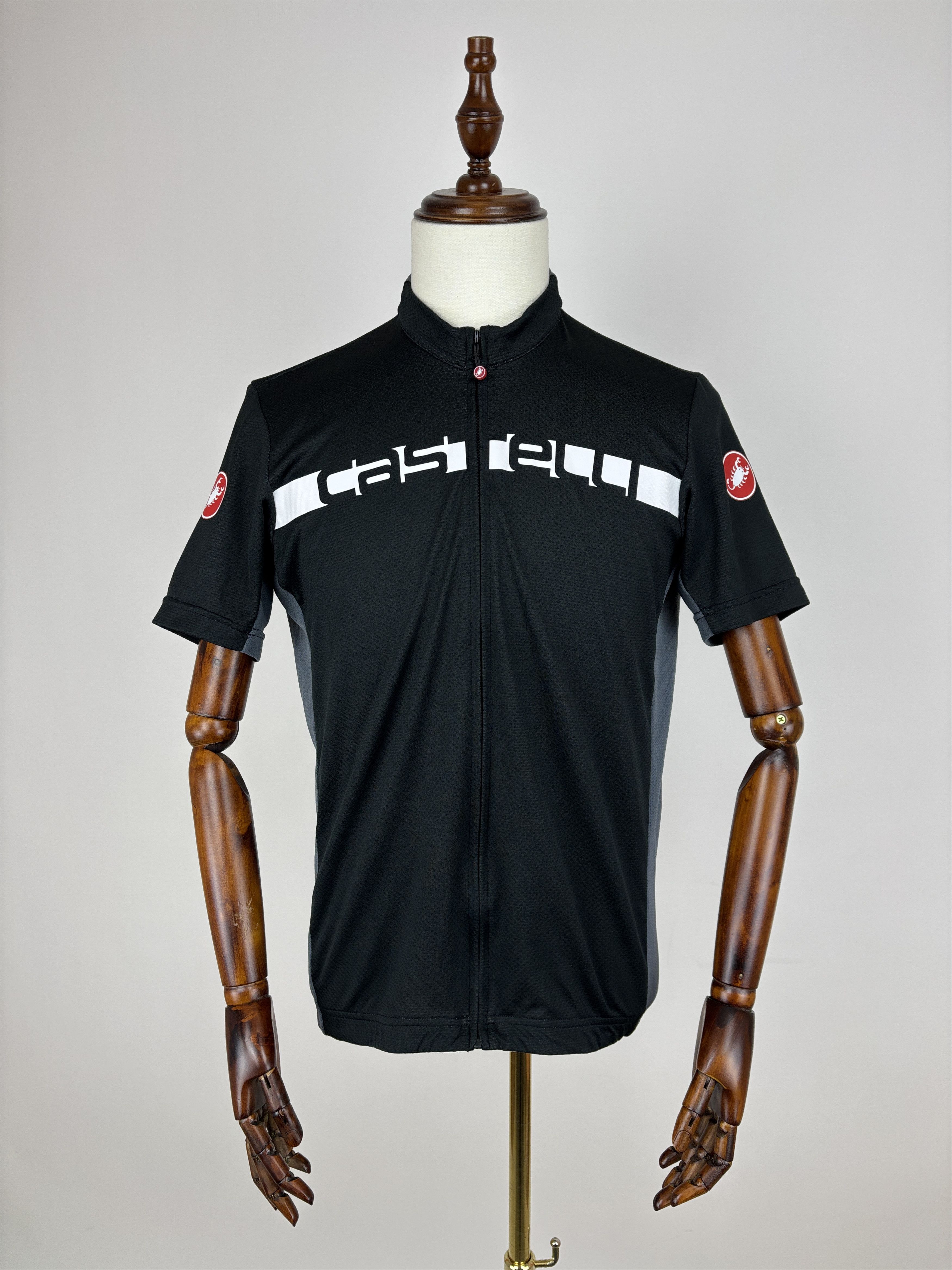 Bicycle Castelli Cycling Jersey Full Zip Short Sleeve Black / Gray Size US XXL / EU 58 / 5 - 1 Thumbnail