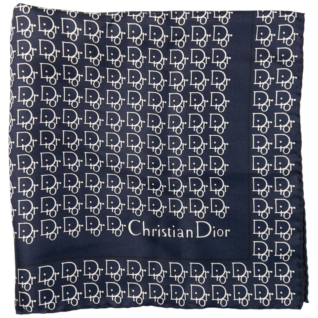 Dior Vintage Dior Monogram Silk Scarf Size ONE SIZE - 3 Thumbnail
