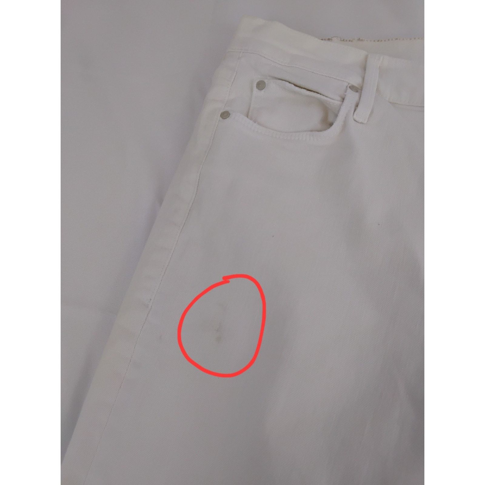 MOTHER Mother The Mid Rise Dazzler Jeans Women's 29 White Crop Size 29" - 11 Thumbnail