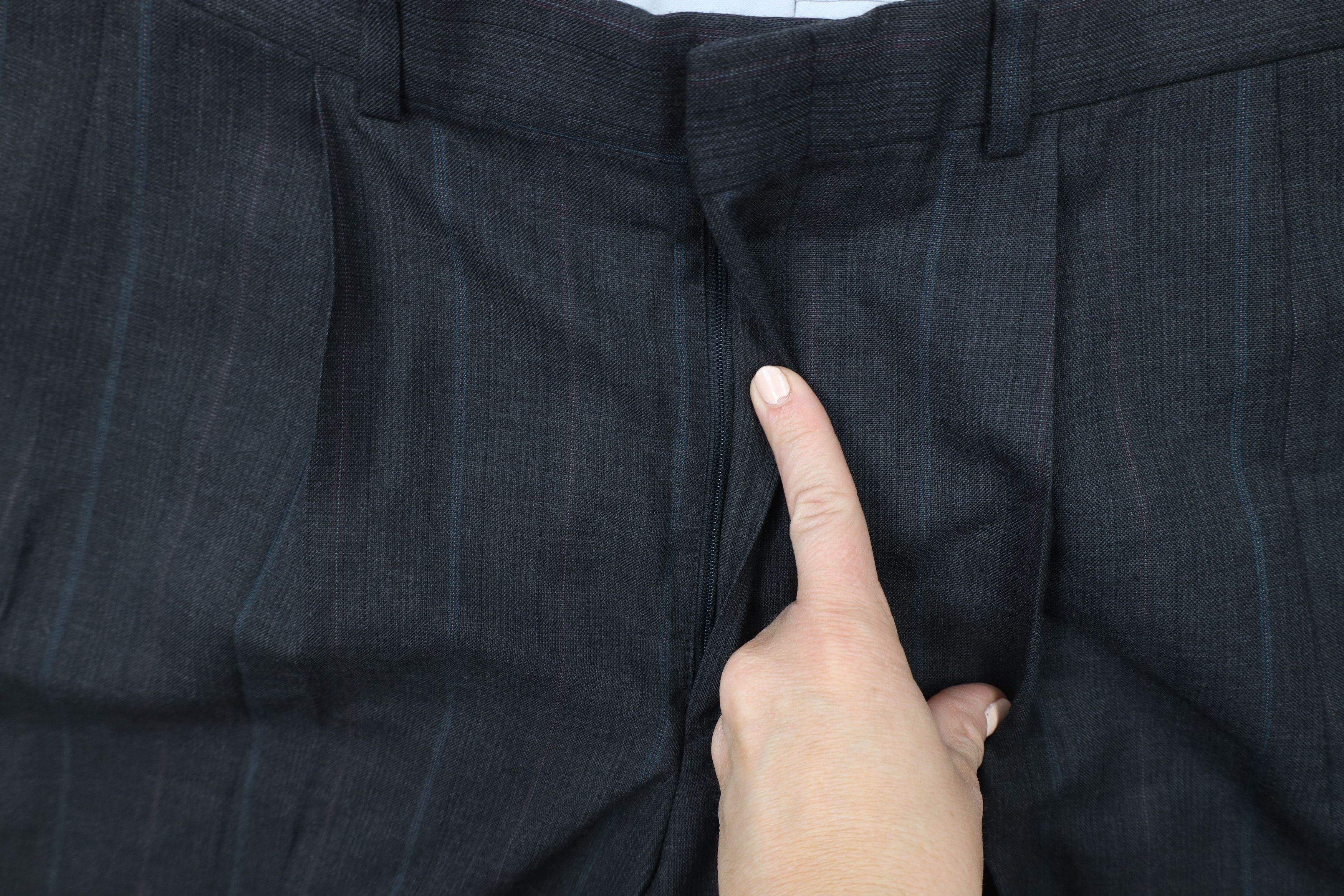 Vintage Vintage 90s Streetwear Pinstriped Wide Leg Chino Pants USA Size US 32 / EU 48 - 5 Thumbnail