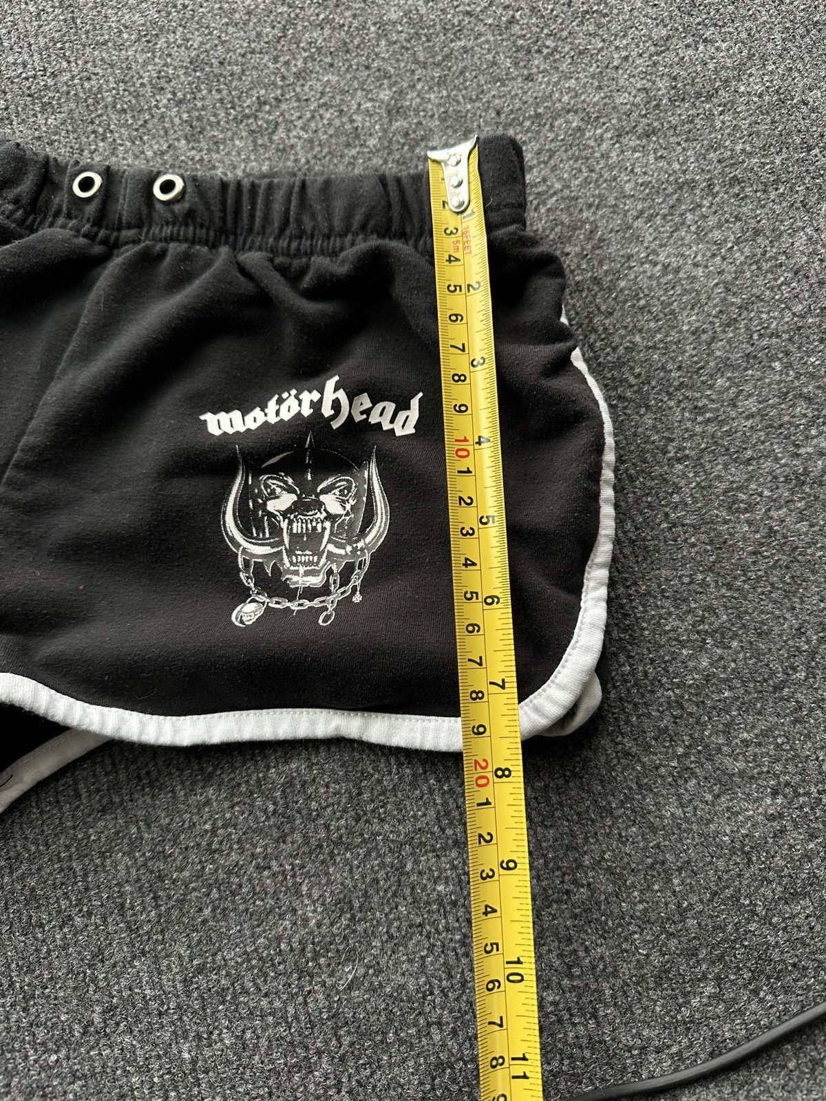 Other 🚨 MOTORHEAD BIG LOGO WOMEN SHORTS BLACK BAND ROCK METAL Size 25" / US 0 / IT 36 - 11 Thumbnail