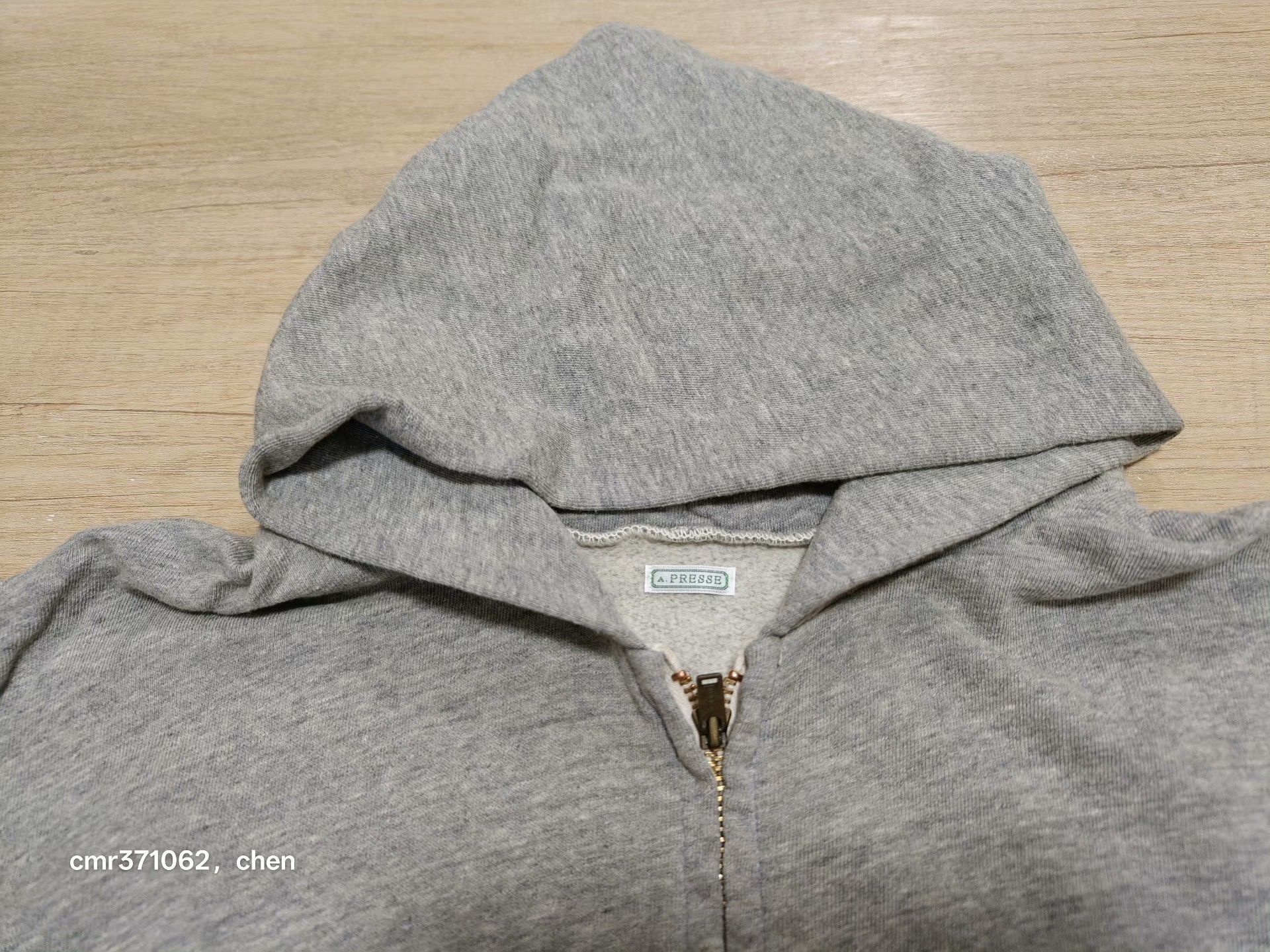 A.PRESSE A.PRESSE 26ss Light Weight Zip Hoodie Size US XL / EU 56 / 4 - 3 Thumbnail
