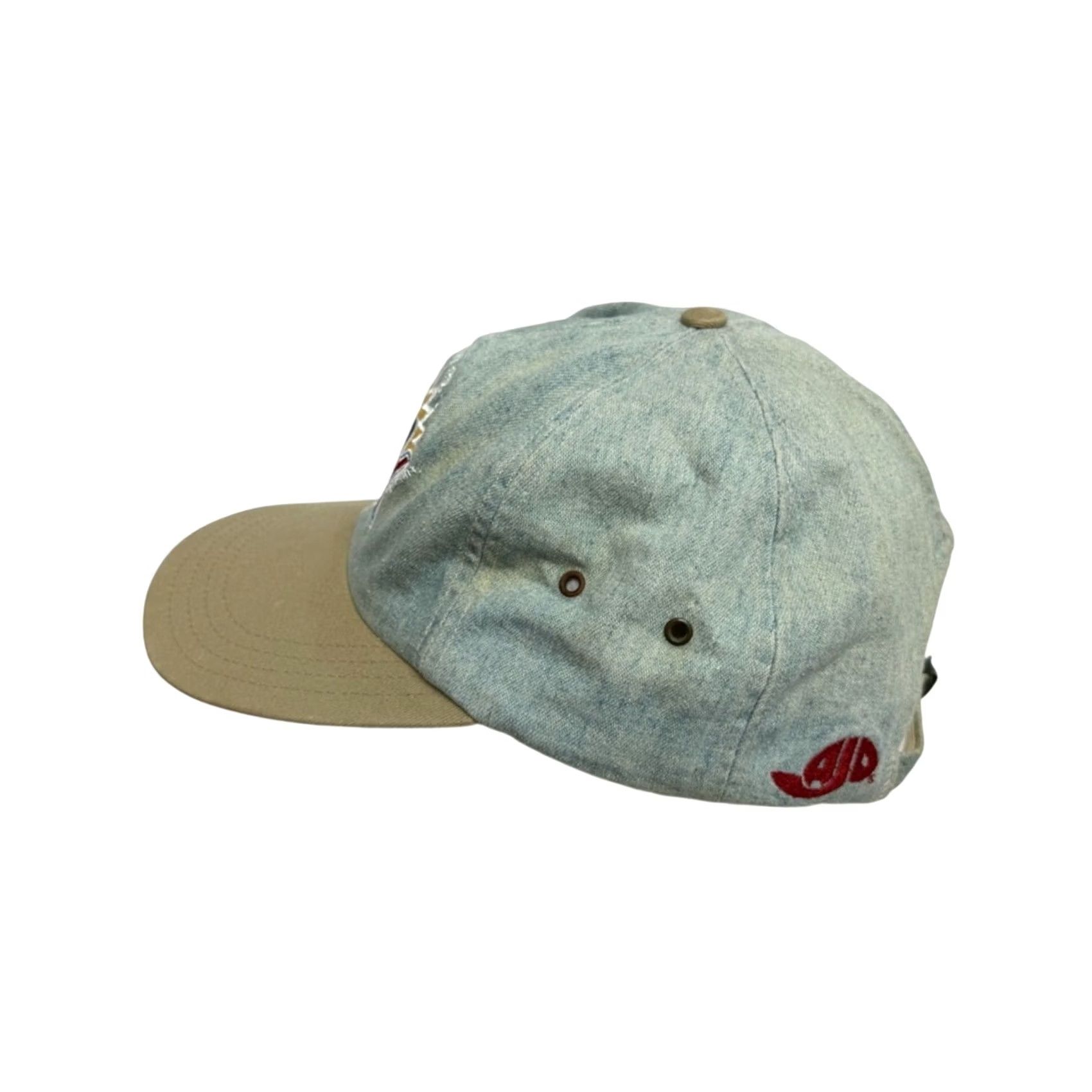 Vintage AJD Denim Vintage Strapback Cap Hat NFL Super Bowl XXIX Competitor Made in USA Men One Size Blue Baseball Cap Hat Size ONE SIZE - 2 Thumbnail