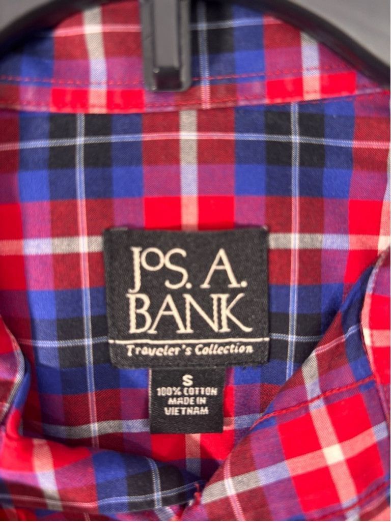 Jos. A. Bank Men's Jos. A. Bank Plaid Button Down Shirt Size S Red Blue Size US L / EU 52-54 / 3 - 6 Thumbnail