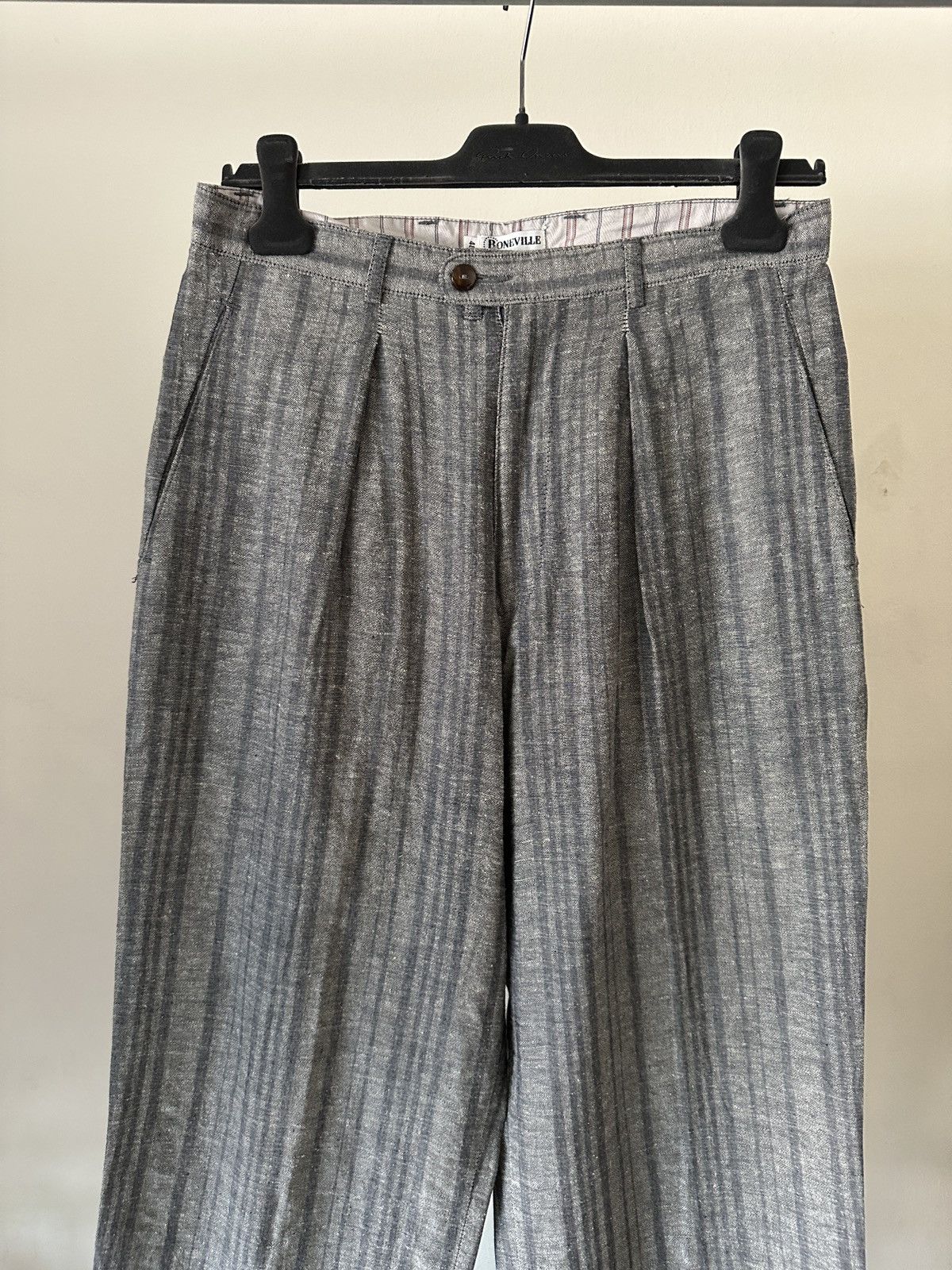 Boneville 1990s Boneville Pleated Front Wide Leg Pant Massimo Osti Era Size US 30 / EU 46 - 3 Thumbnail