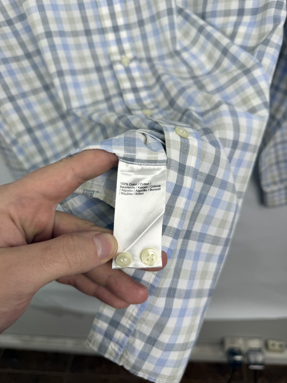 Lacoste 🇫🇷 Vintage 90s Lacoste Regular Fit Shirt Made in France Retro Size US L / EU 52-54 / 3 - 6 Thumbnail