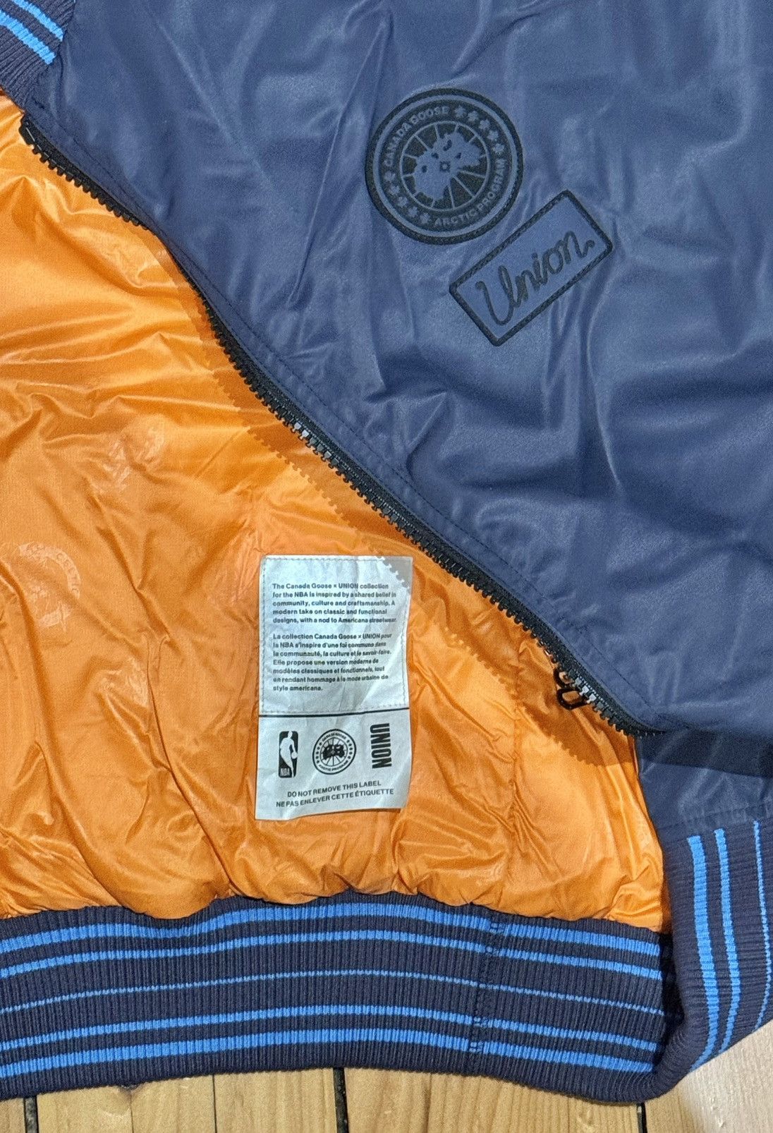 Canada Goose × NBA × Union LA Canada Goose x NBA x Union Navy Bomber Sz XL Size US XL / EU 56 / 4 - 2 Thumbnail
