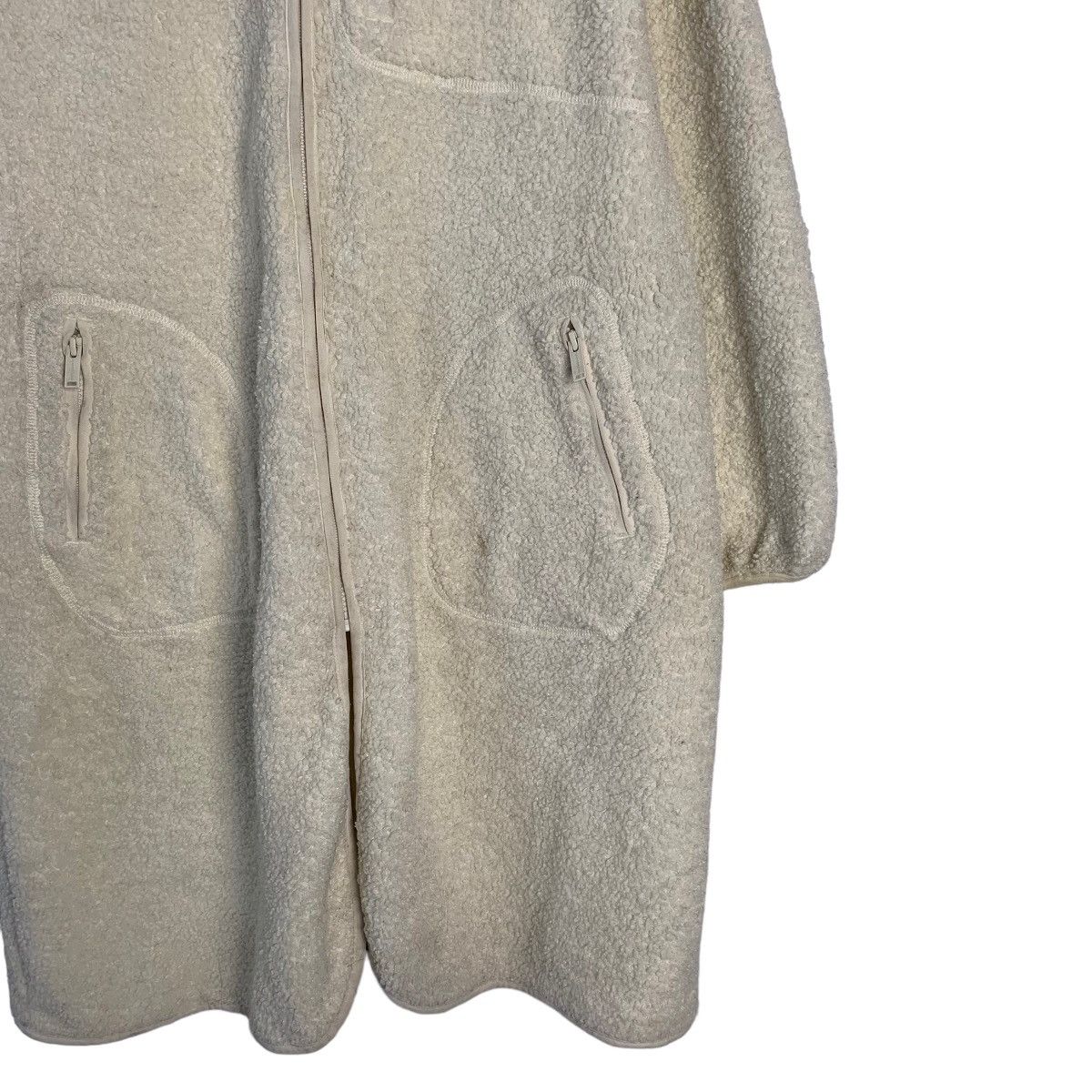 GU × Undercover Gu x Undercover Fleece Hooded Long Jacket Size XS / US 0-2 / IT 36-38 - 3 Thumbnail