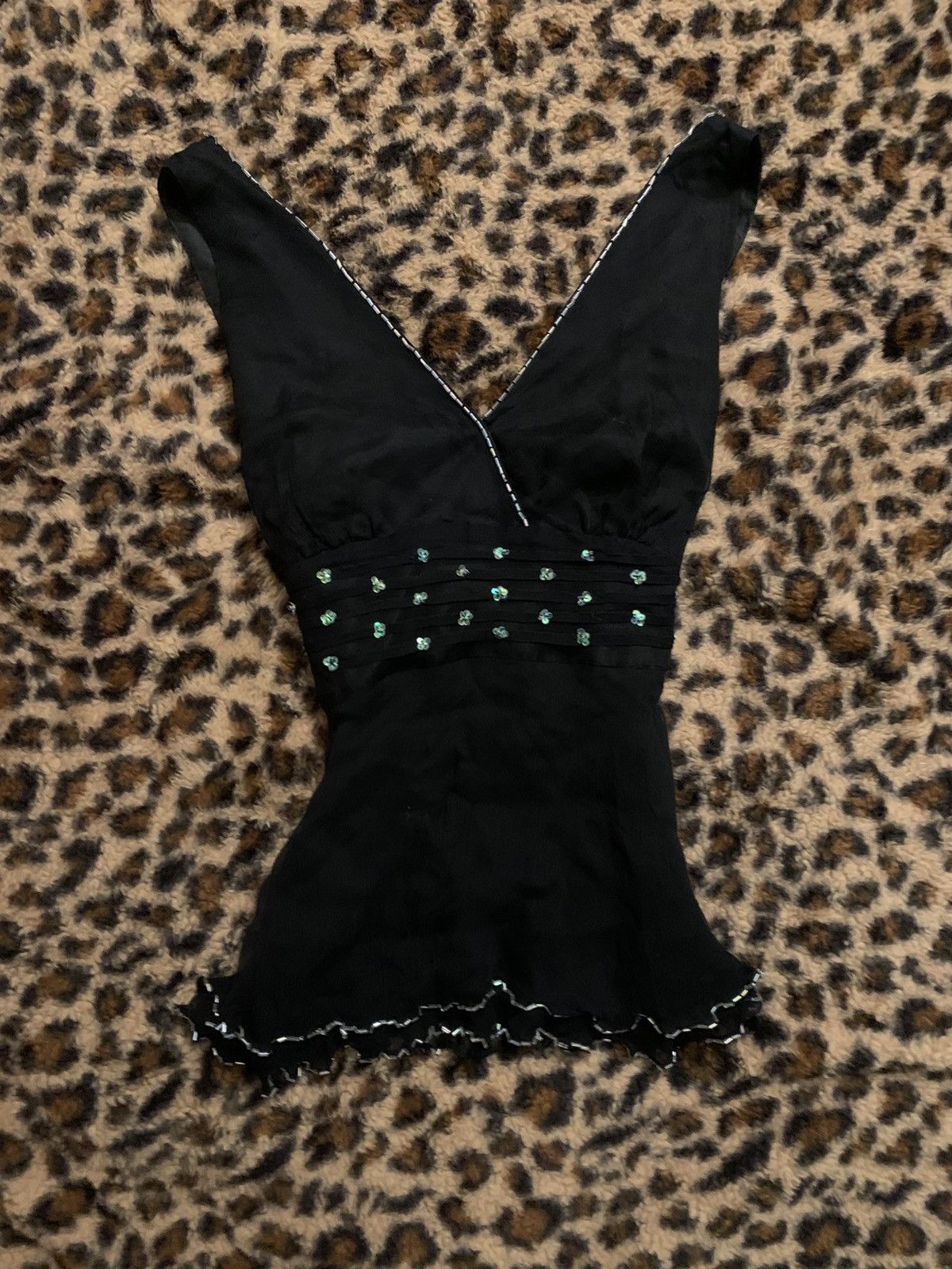 Other Y2K beaded sequin vintage top Size ONE SIZE - 1 Thumbnail