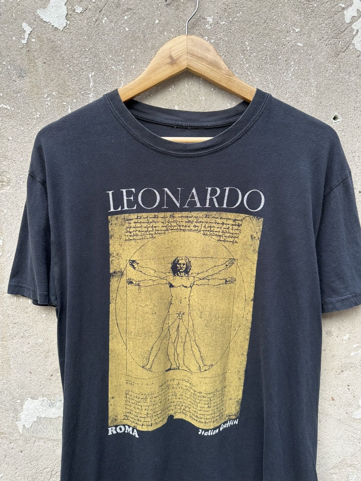 Arts & Science Vintage Leonardo da Vinci " Roma " Disressed Tees Size US M / EU 48-50 / 2 - 3 Thumbnail