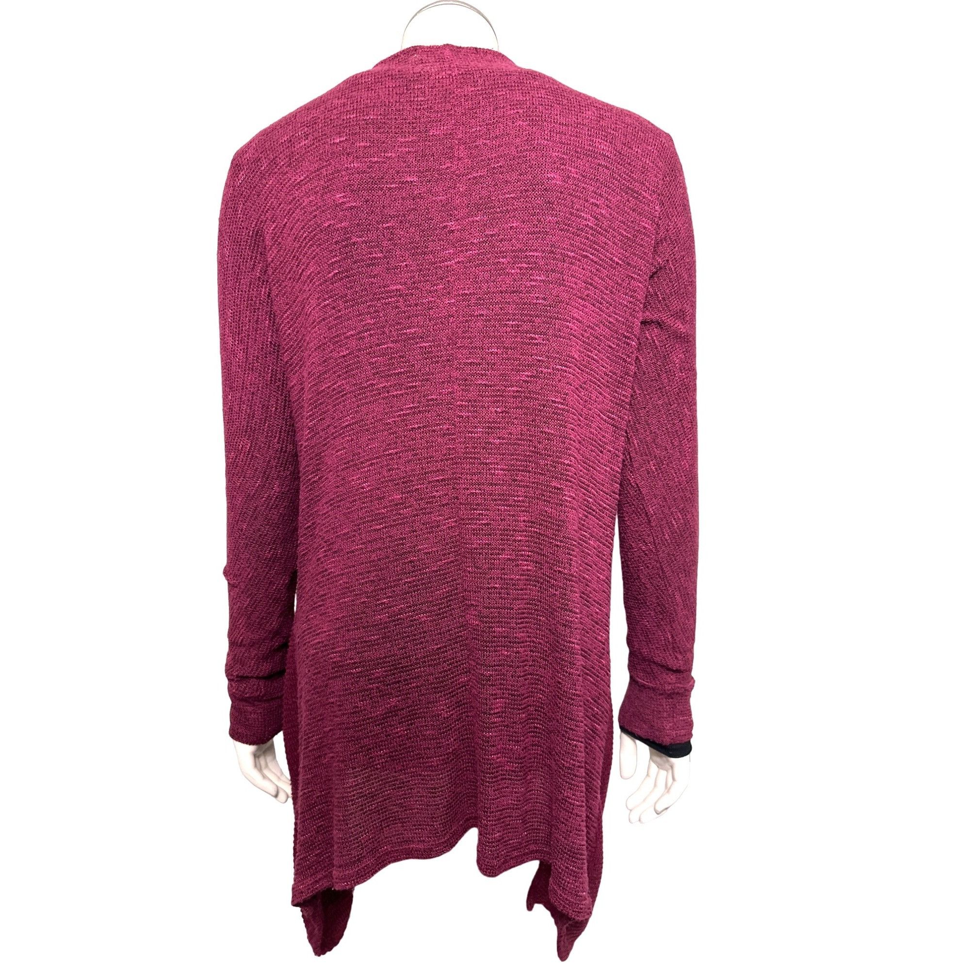 American Eagle Outfitters American Eagle Outfitters Maroon Open Front Cardigan Sweater Size S / US 4 / IT 40 - 3 Thumbnail