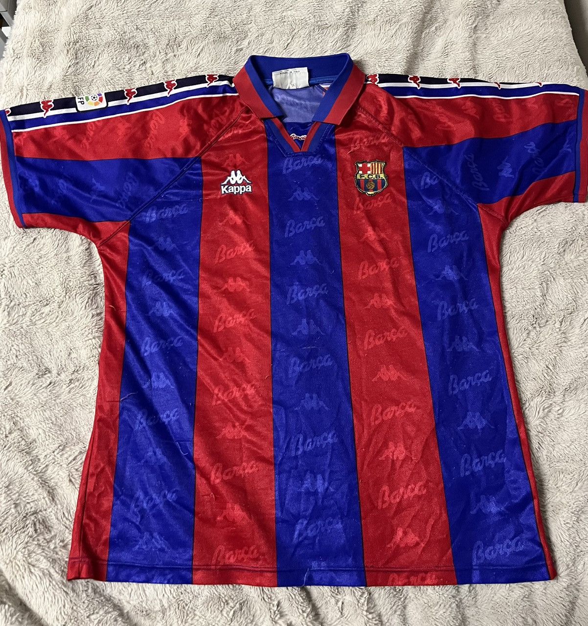 1996-1997 FC Barcelona #10 Giovanni Football Jersey Vintage