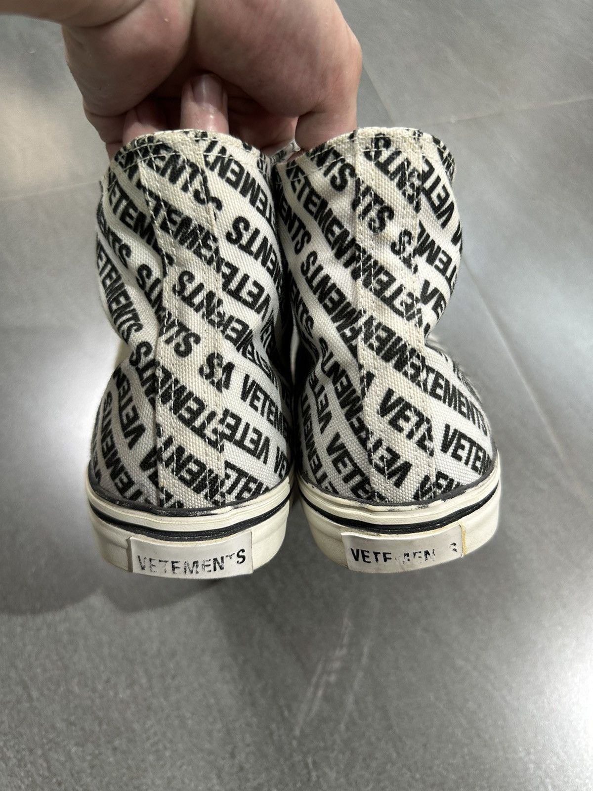 Vetements Vetements All Over High Top Sneaker Size US 7 / EU 40 - 4 Thumbnail