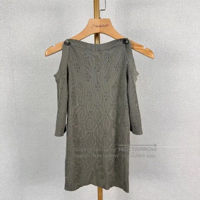 Chanel Chanel Gray Cotton Pullover Sweater for Women . Size M / US 6-8 / IT 42-44 - 1 Thumbnail