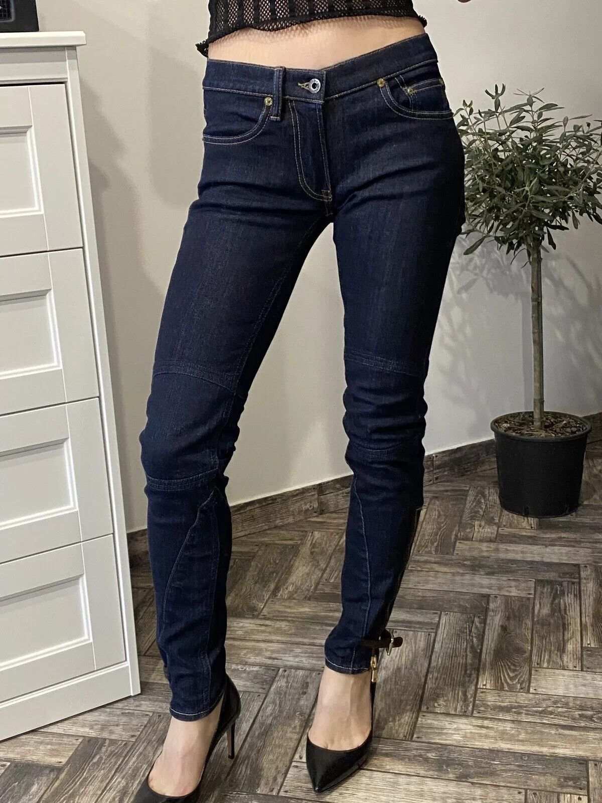 Ralph Lauren Ralph Lauren Women’s Zip Biker Skinny Horse Ridding Jeans Size 25" / US 0 / IT 36 - 3 Thumbnail