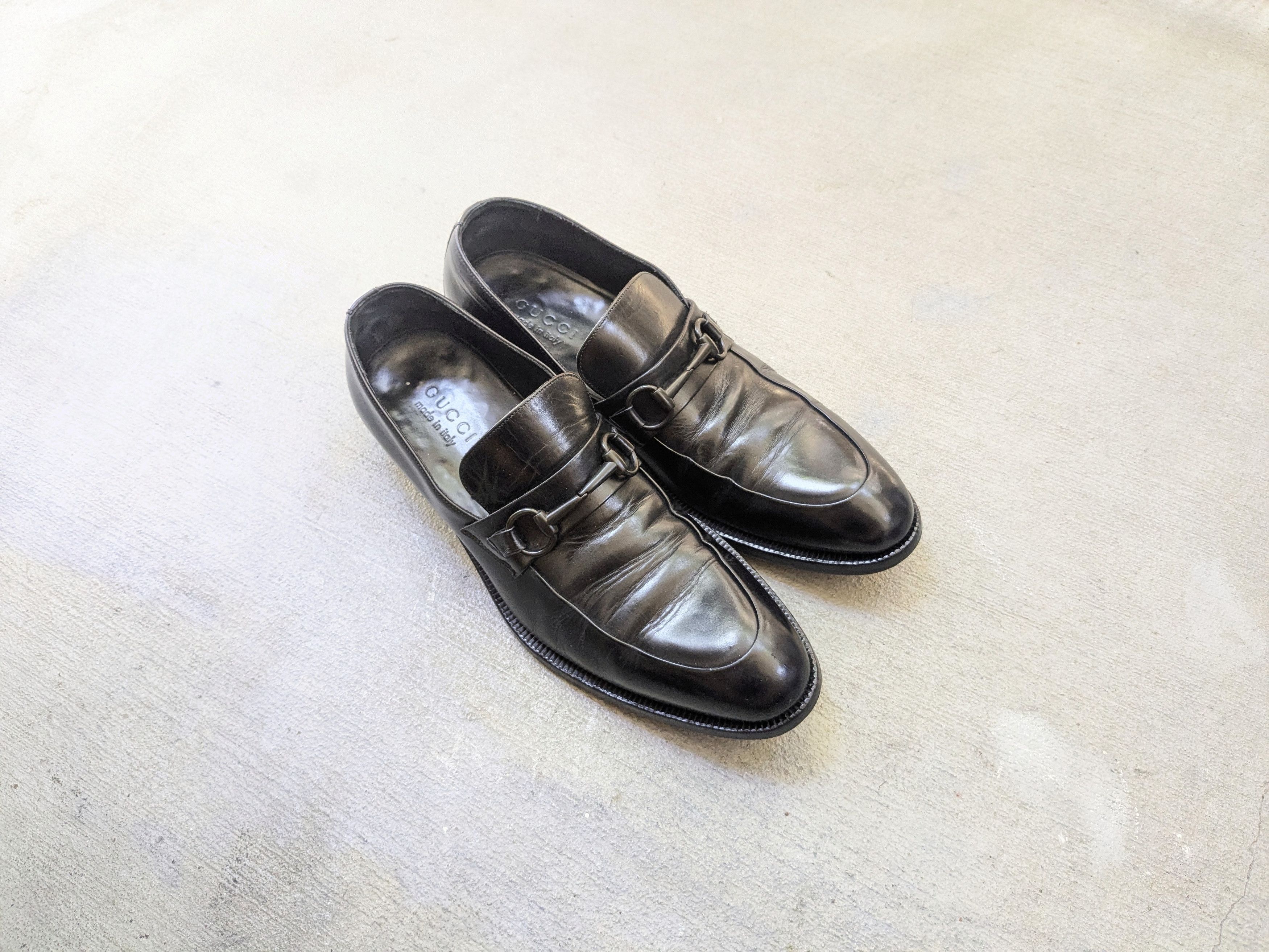 Gucci × Tom Ford × Vintage GUCCI 1996 Horsebit Square Toe Loafers