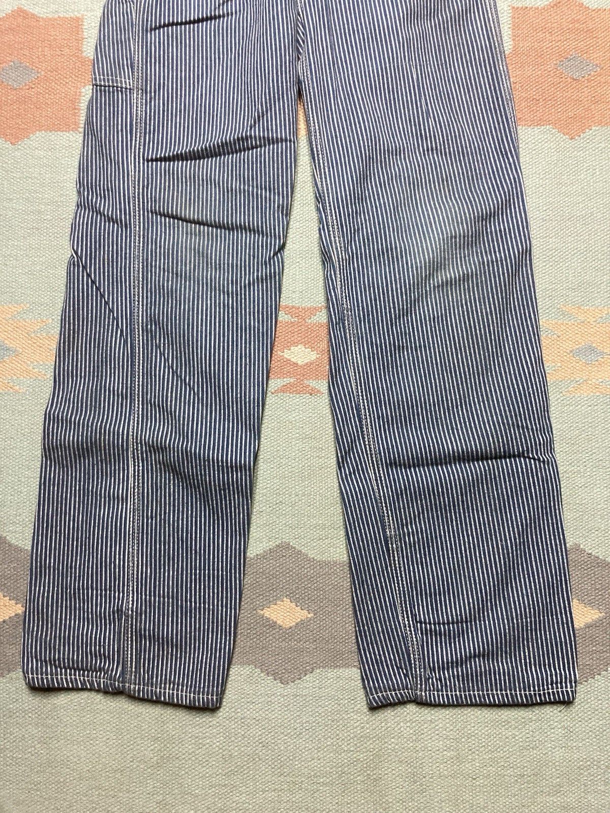 Vintage 70s lee overalls hickory engineer stripe pinstripe 25x30 Size 25" / US 0 / IT 36 - 2 Thumbnail