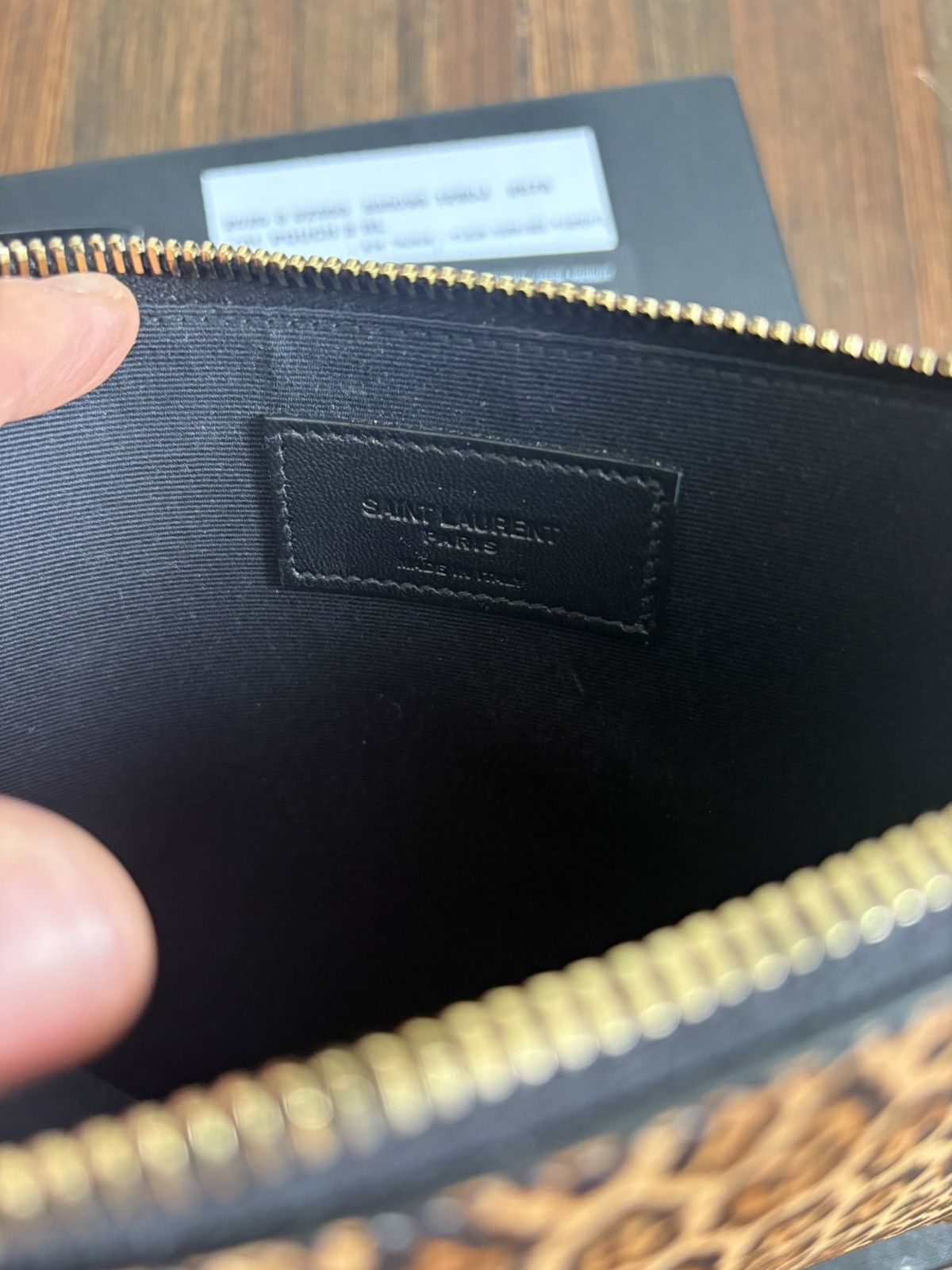 Saint Laurent Paris Saint Laurent Leopard Pouch Size ONE SIZE - 3 Thumbnail