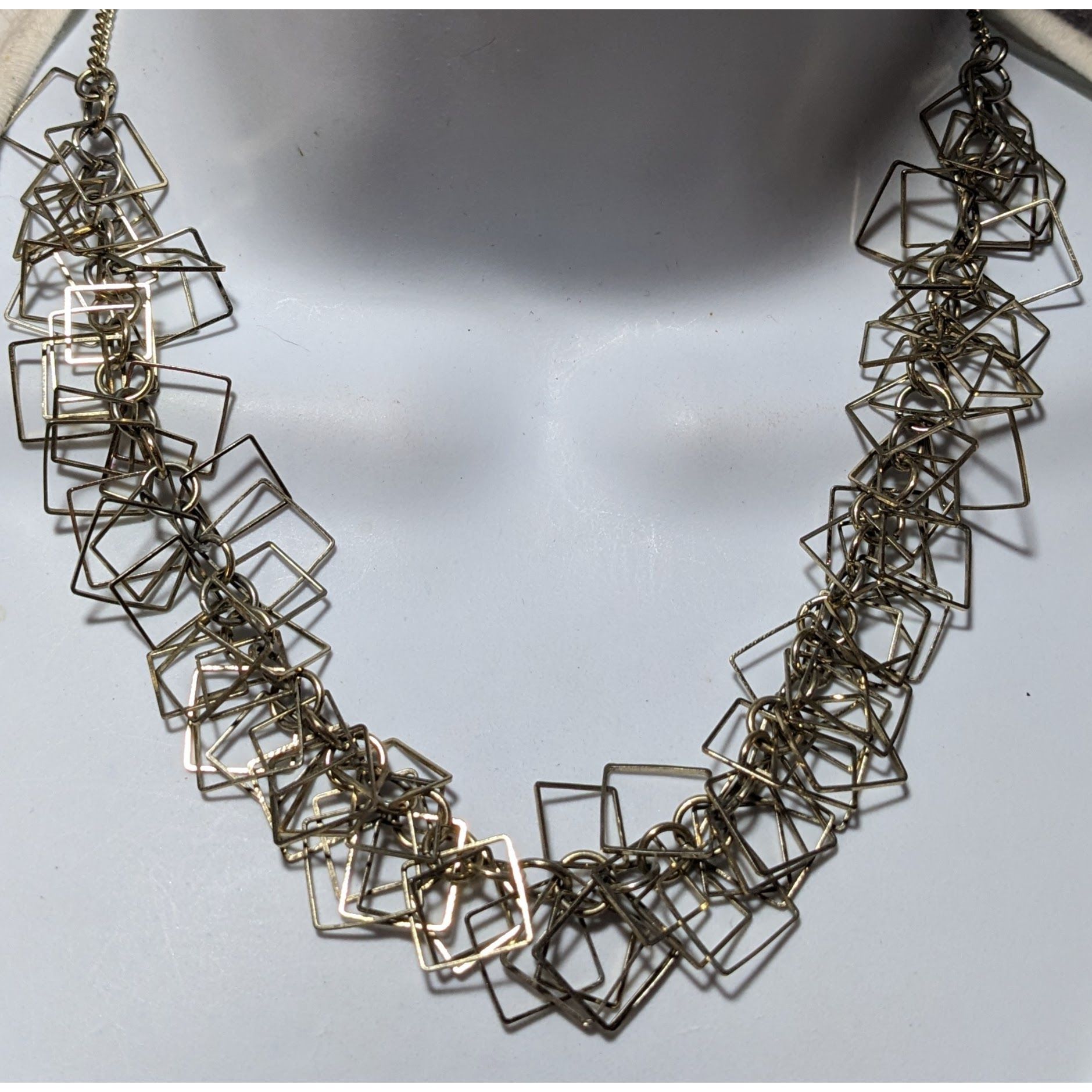 Other Gold Geometric Fringe Link Necklace Size ONE SIZE - 5 Thumbnail