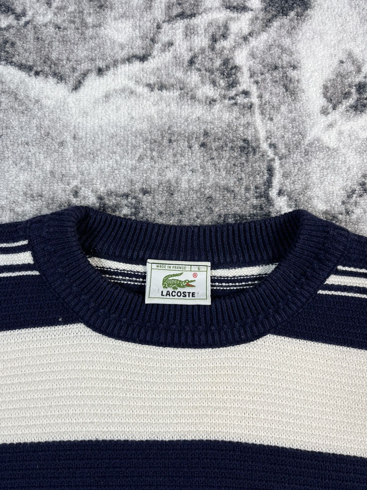 Lacoste Lacoste Vintage Striped Knit Sweater Size US L / EU 52-54 / 3 - 5 Thumbnail