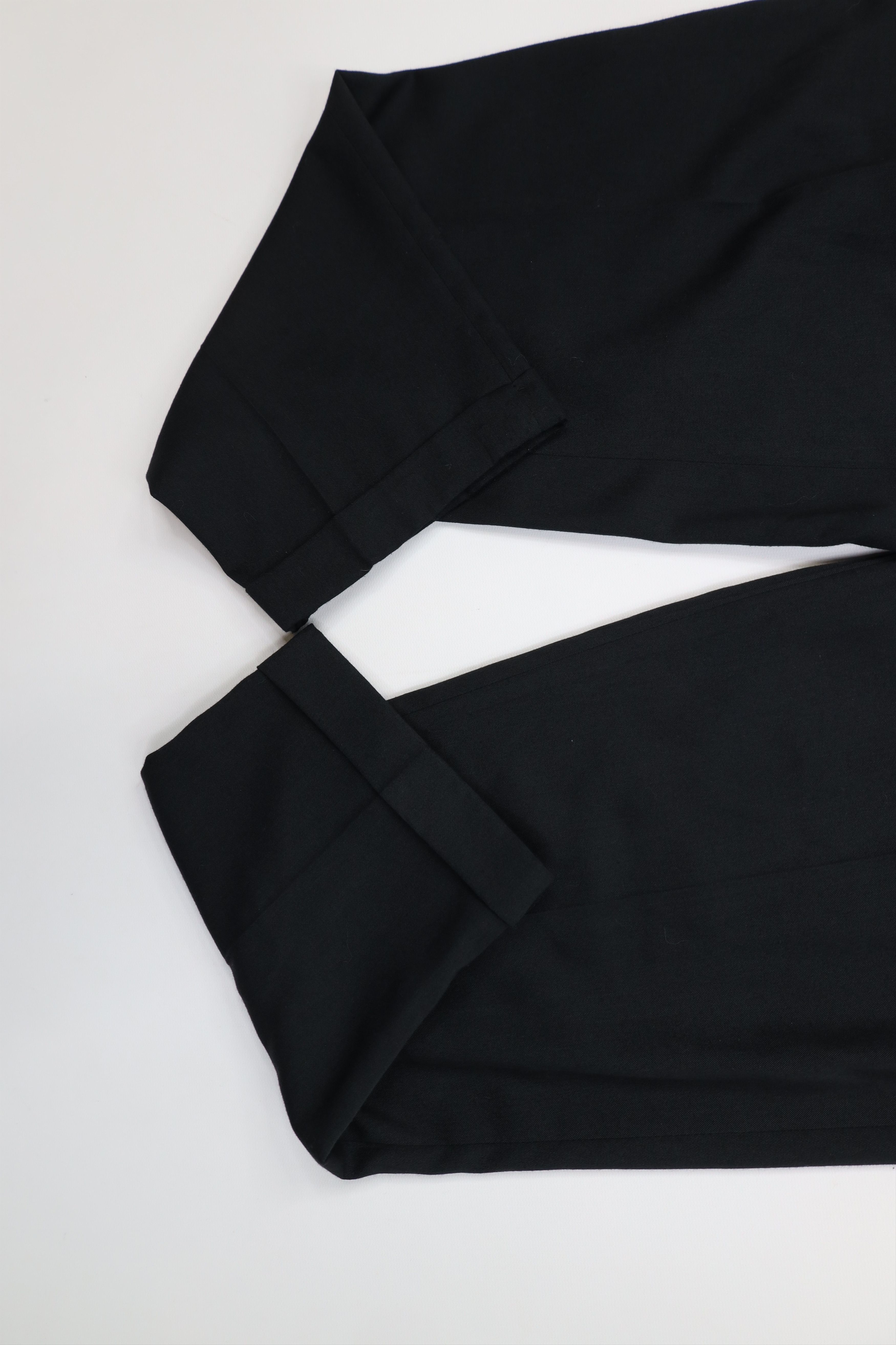Vintage Vintage 90s Gabardine Blend Wide Leg Chino Pants Black USA Size US 32 / EU 48 - 5 Thumbnail